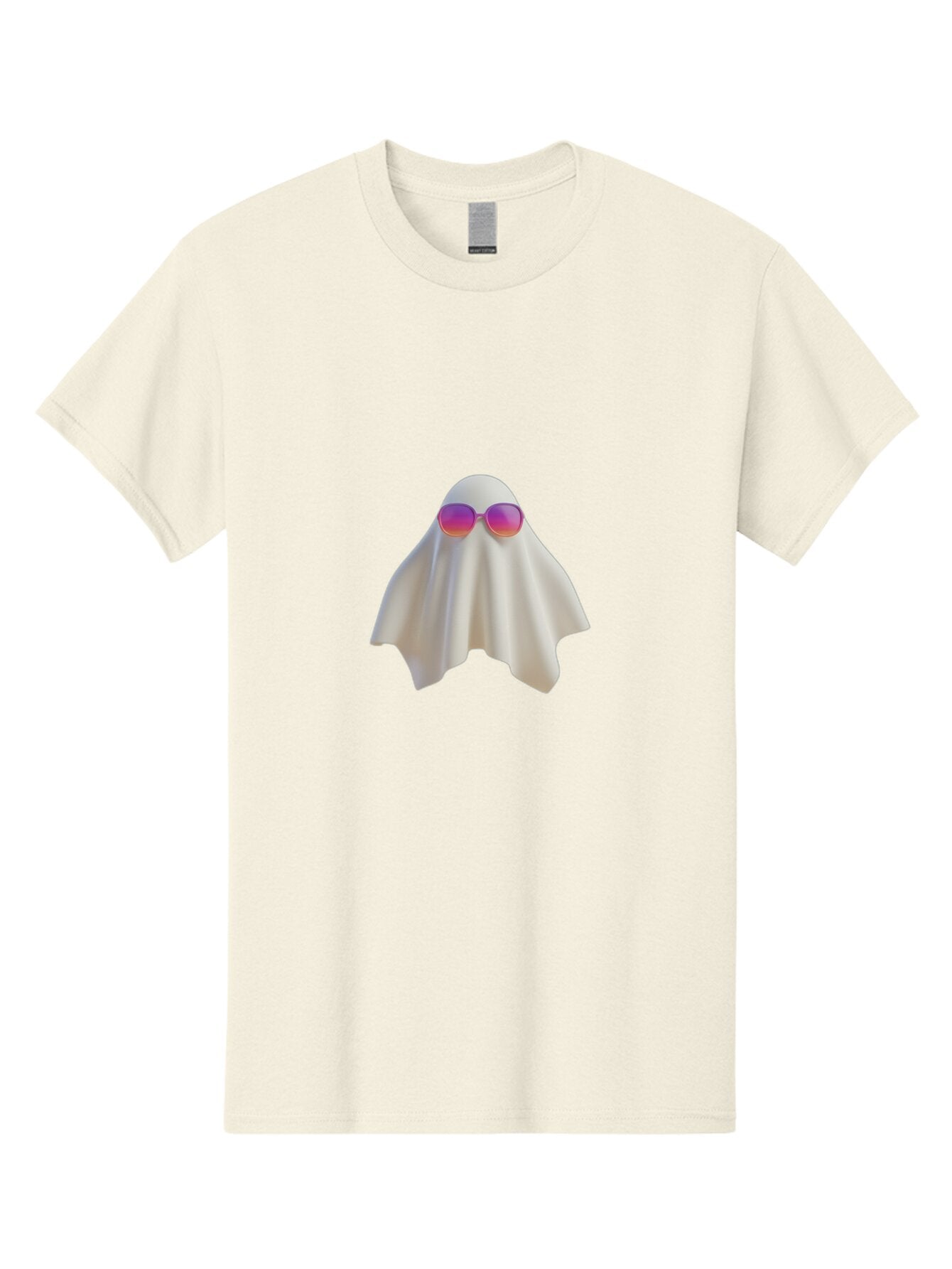 Ghost-Wearing-Sunglasses Men'S Graphic Tee, 100% Cotton, Comfortable Casual Summer Wear, Machine Washable, Vintage Camera, Old Camera, Antique Camera, Black Camera, Classic Photography, Photography Equipment, Nostalgic Device, Film Camera, Bam533 11