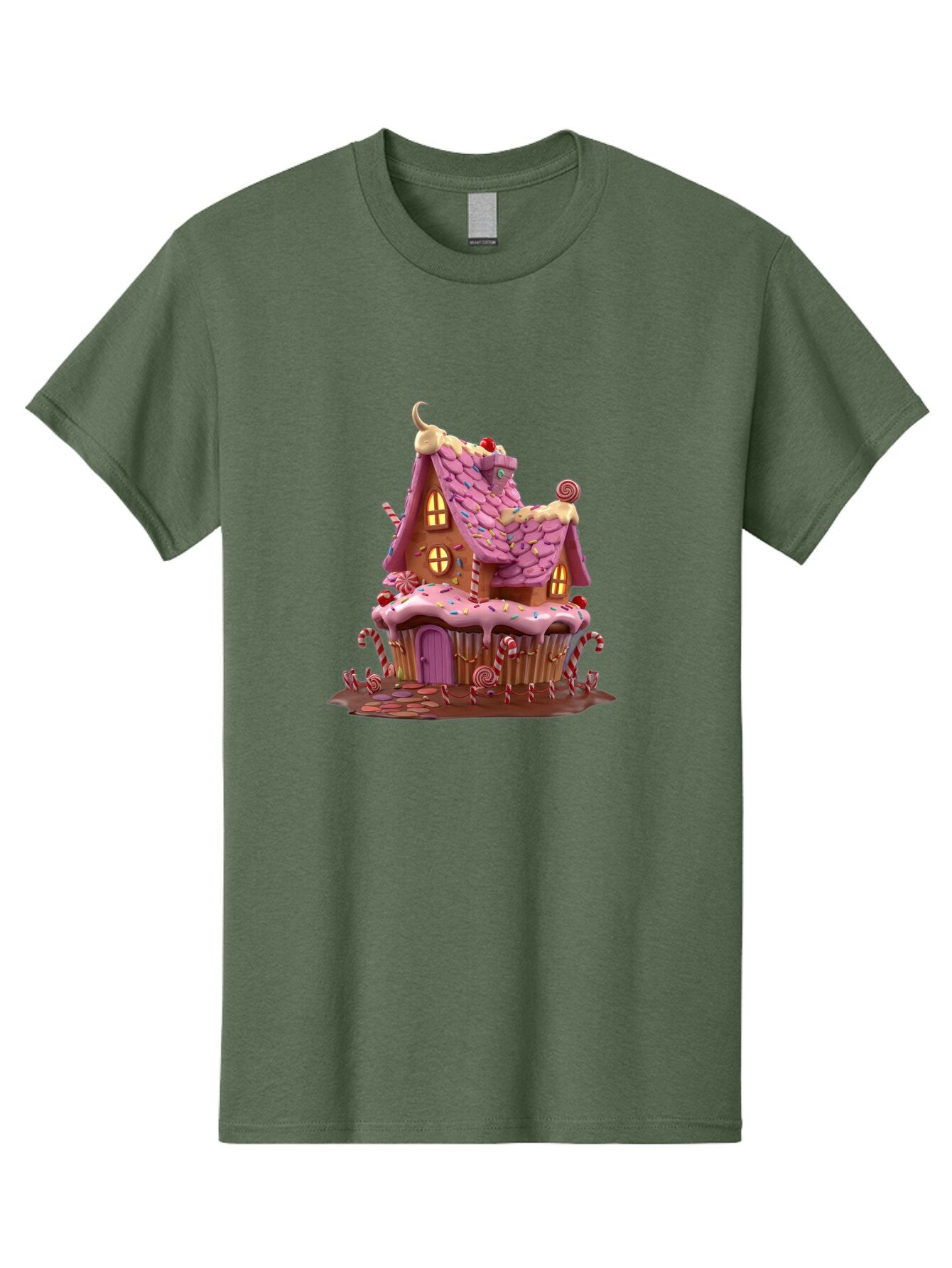 Gingerbread-House-Cupcake-1 Men'S Graphic Tee, 100% Cotton, Comfortable Casual Summer Wear, Machine Washable, Vintage Camera, Old Camera, Antique Camera, Black Camera, Classic Photography, Photography Equipment, Nostalgic Device, Film Camera, Bam538 4