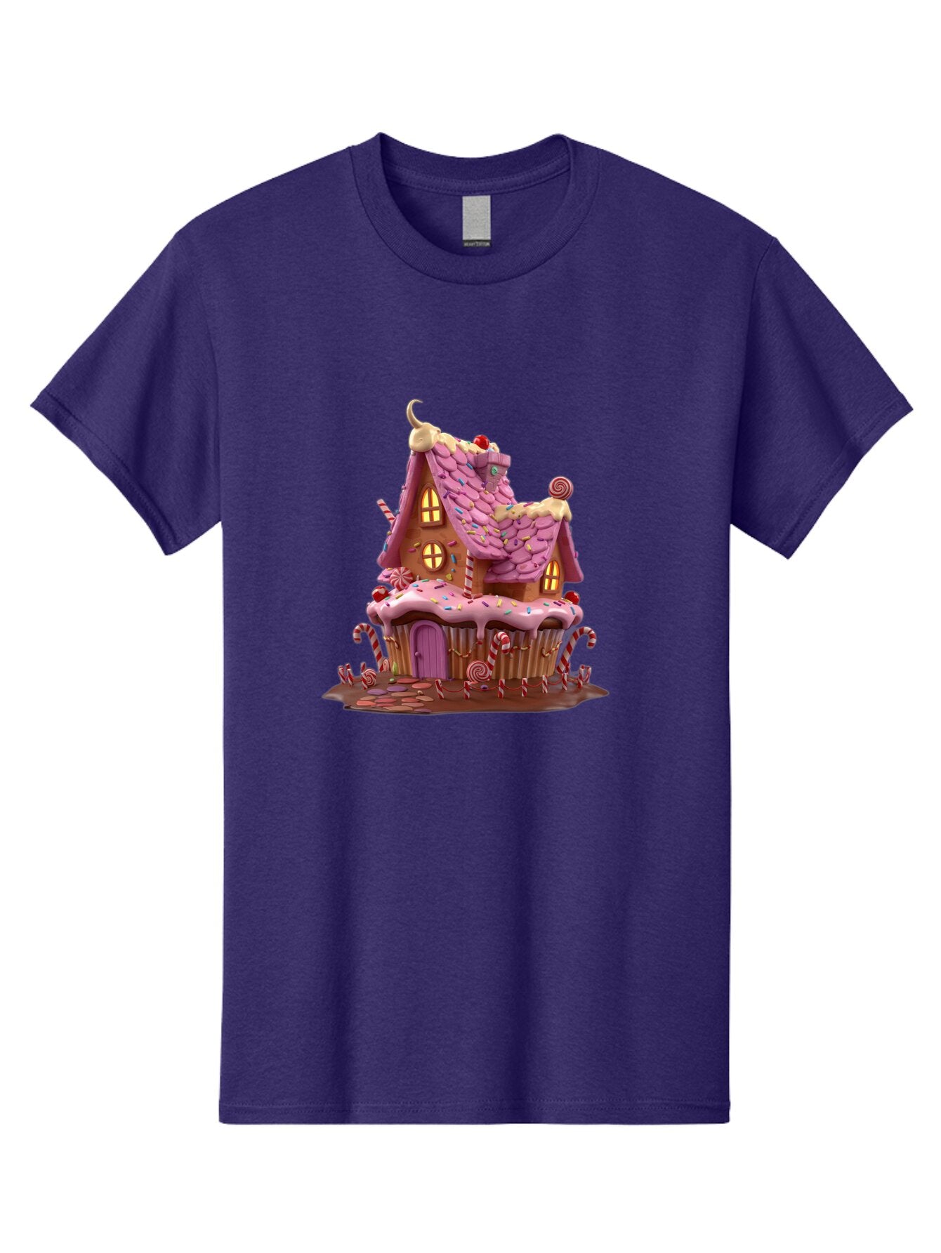 Gingerbread-House-Cupcake-1 Men'S Graphic Tee, 100% Cotton, Comfortable Casual Summer Wear, Machine Washable, Vintage Camera, Old Camera, Antique Camera, Black Camera, Classic Photography, Photography Equipment, Nostalgic Device, Film Camera, Bam538