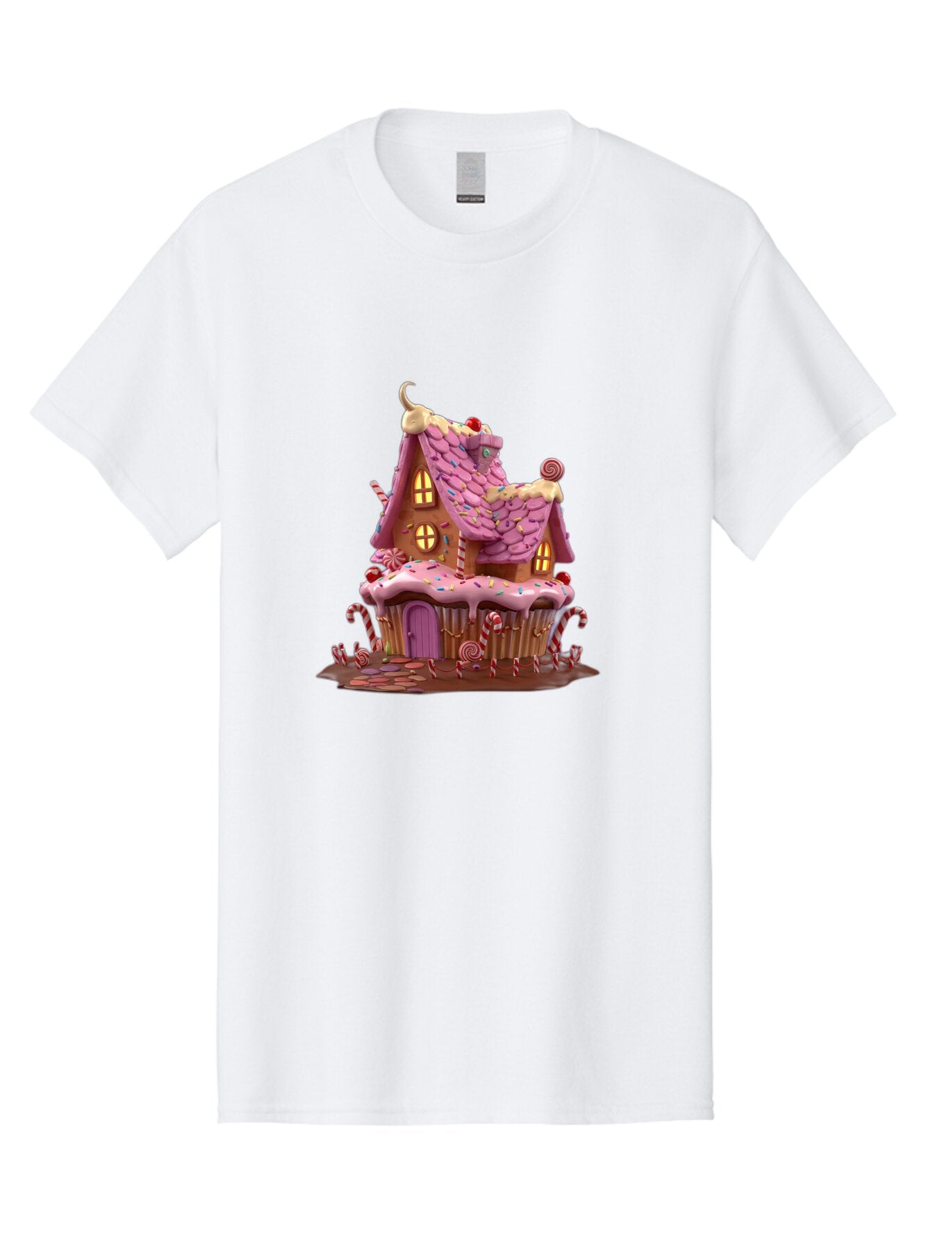 Gingerbread-House-Cupcake-1 Men'S Graphic Tee, 100% Cotton, Comfortable Casual Summer Wear, Machine Washable, Vintage Camera, Old Camera, Antique Camera, Black Camera, Classic Photography, Photography Equipment, Nostalgic Device, Film Camera, Bam538 5