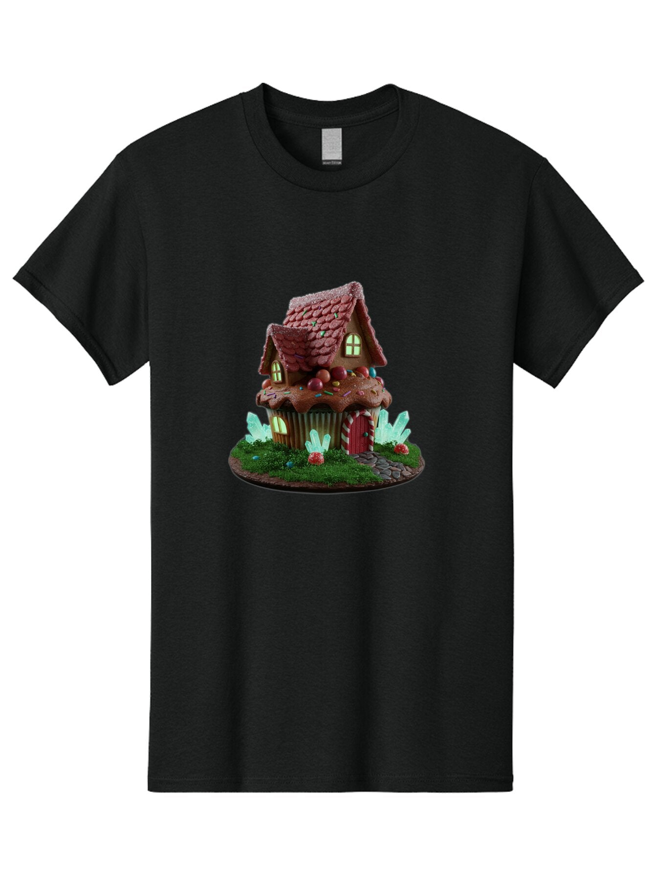 Gingerbread-House-Cupcake Men'S Graphic Tee, 100% Cotton, Comfortable Casual Summer Wear, Machine Washable, Vintage Camera, Old Camera, Antique Camera, Black Camera, Classic Photography, Photography Equipment, Nostalgic Device, Film Camera, Bam539