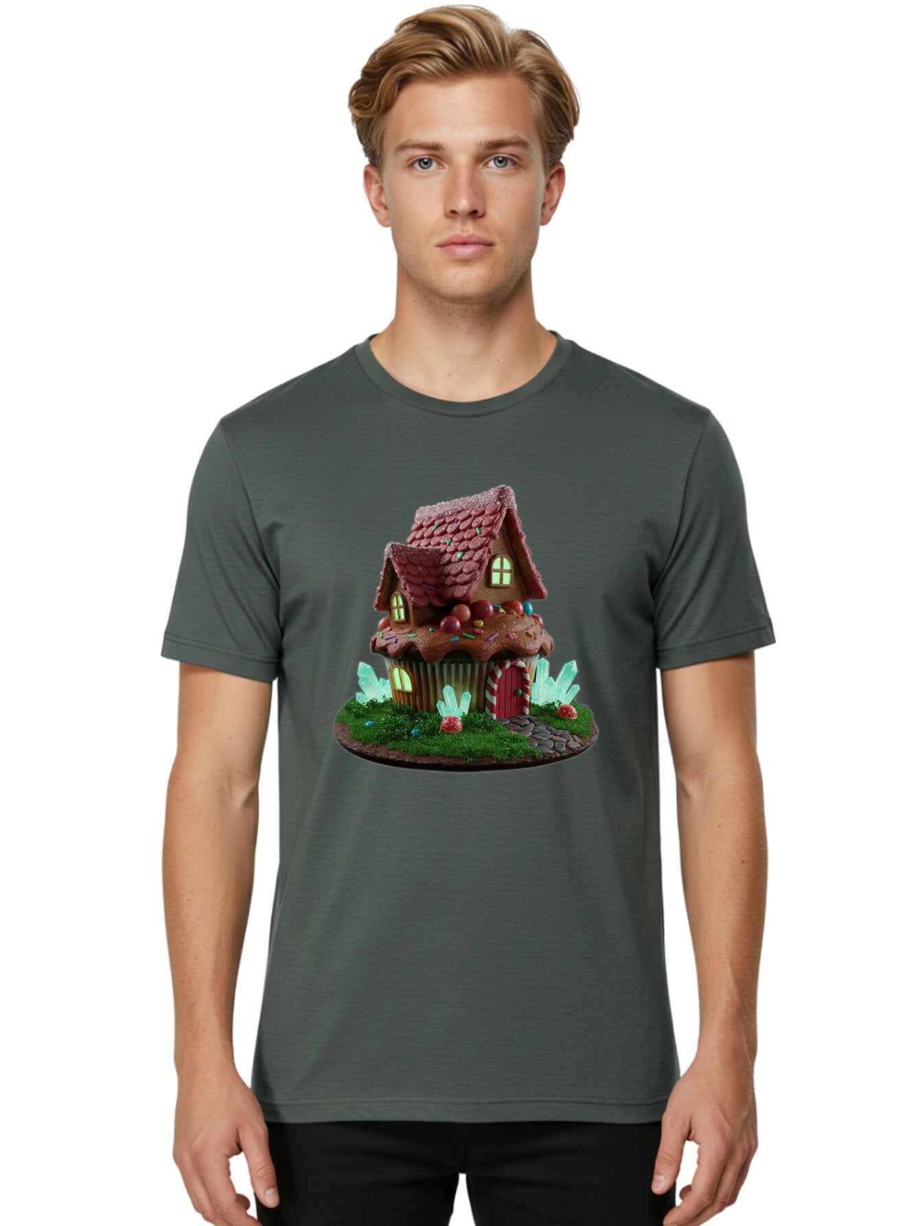 Gingerbread-House-Cupcake Men'S Graphic Tee, 100% Cotton, Comfortable Casual Summer Wear, Machine Washable, Vintage Camera, Old Camera, Antique Camera, Black Camera, Classic Photography, Photography Equipment, Nostalgic Device, Film Camera, Bam539 26