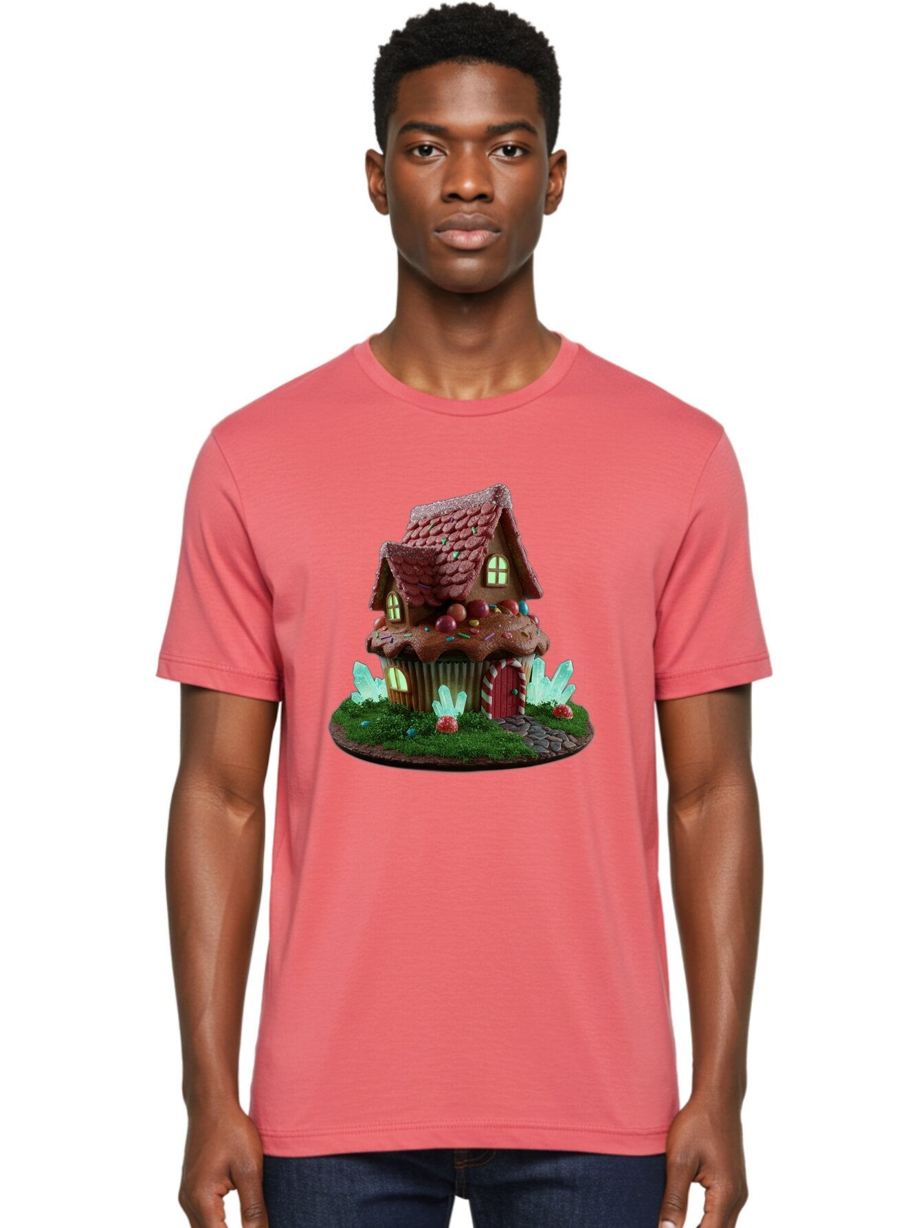 Gingerbread-House-Cupcake Men'S Graphic Tee, 100% Cotton, Comfortable Casual Summer Wear, Machine Washable, Vintage Camera, Old Camera, Antique Camera, Black Camera, Classic Photography, Photography Equipment, Nostalgic Device, Film Camera, Bam539 30
