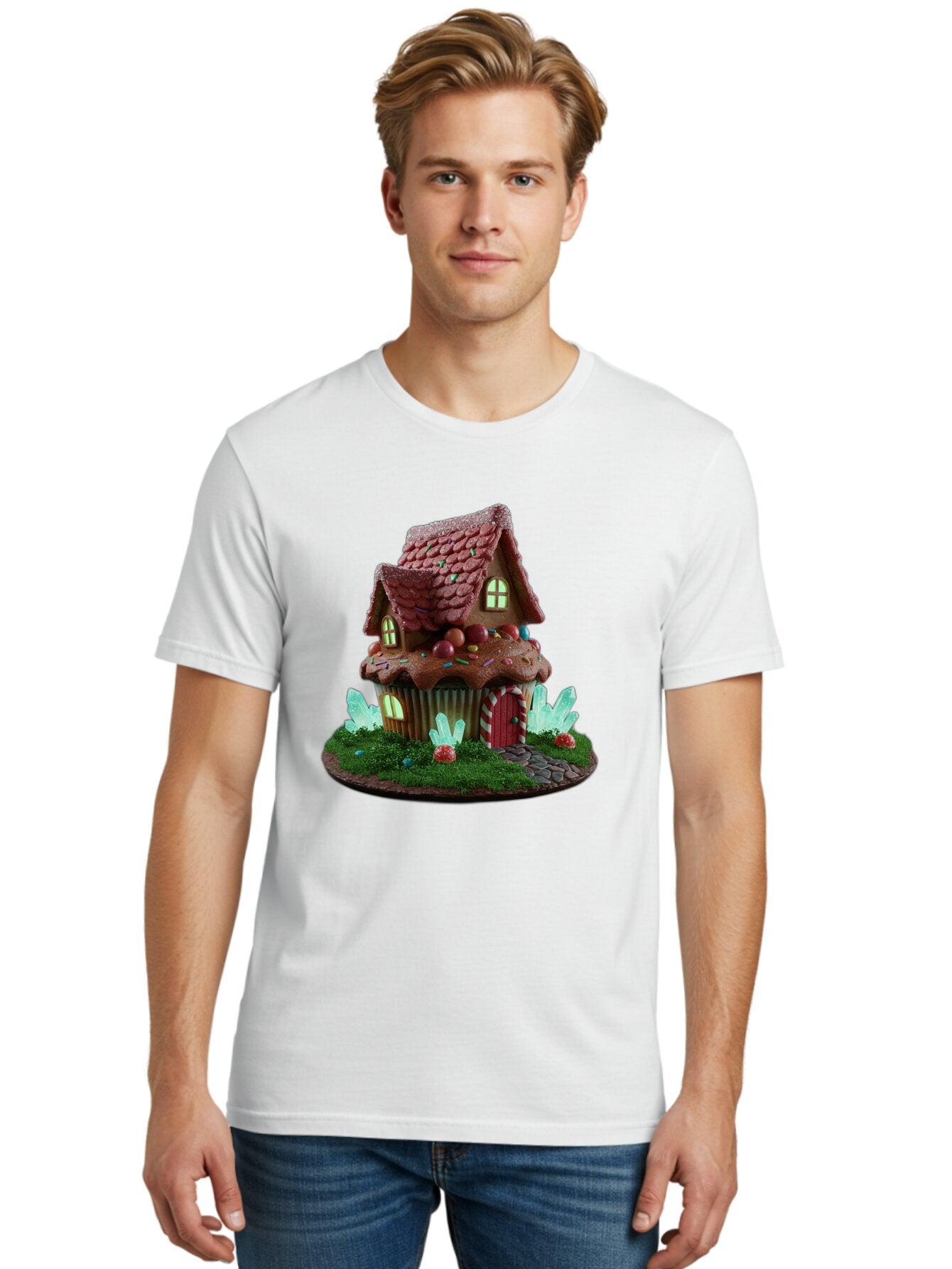 Gingerbread-House-Cupcake Men'S Graphic Tee, 100% Cotton, Comfortable Casual Summer Wear, Machine Washable, Vintage Camera, Old Camera, Antique Camera, Black Camera, Classic Photography, Photography Equipment, Nostalgic Device, Film Camera, Bam539 29