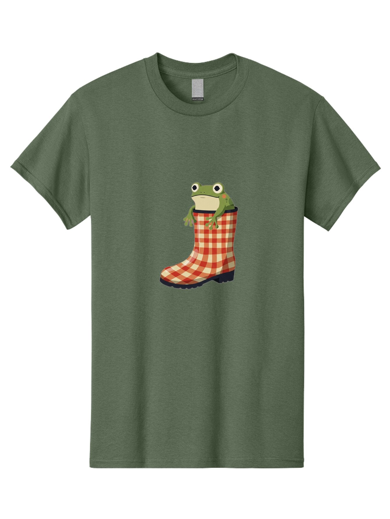Gingham-Boot-Frog Men'S Graphic Tee, 100% Cotton, Comfortable Casual Summer Wear, Machine Washable, Vintage Camera, Old Camera, Antique Camera, Black Camera, Classic Photography, Photography Equipment, Nostalgic Device, Film Camera, Camera Art Bam544