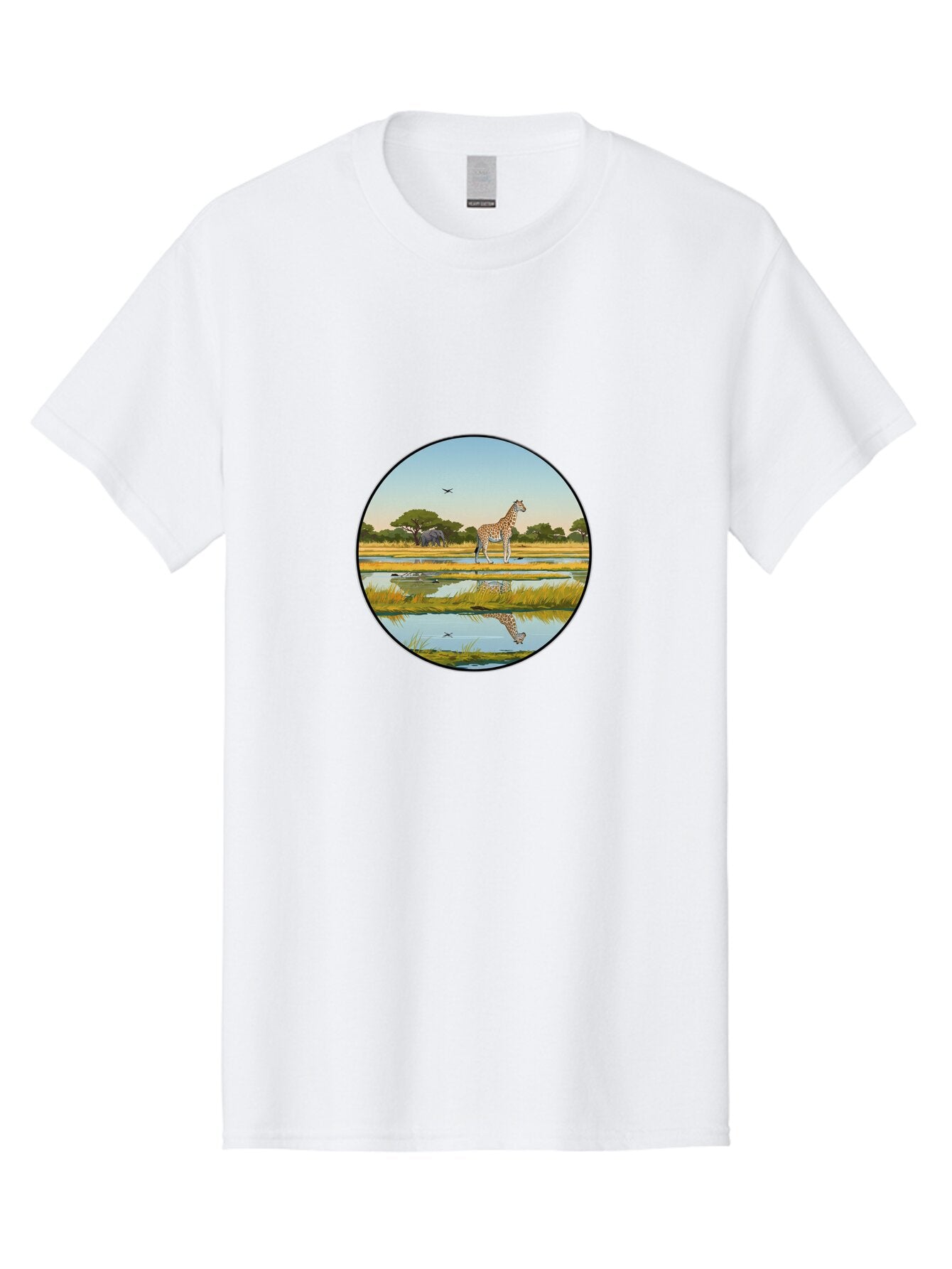 Giraffe-Scene Men'S Graphic Tee, 100% Cotton, Comfortable Casual Summer Wear, Machine Washable, Vintage Camera, Old Camera, Antique Camera, Black Camera, Classic Photography, Photography Equipment, Nostalgic Device, Film Camera, Camera Art Bam545 13