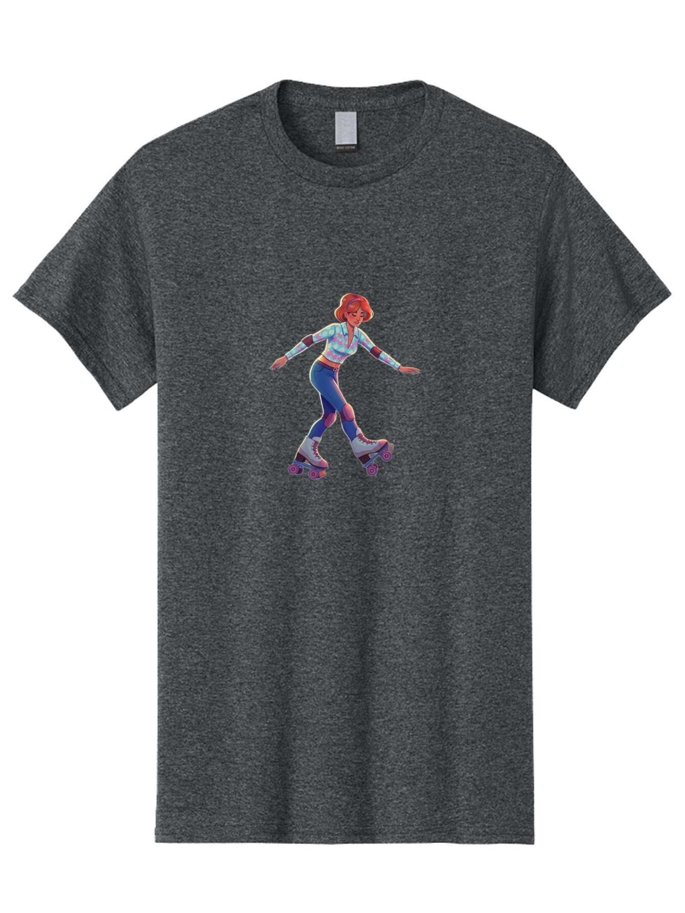 Girl-Roller-Skating Men'S Graphic Tee, 100% Cotton, Comfortable Casual Summer Wear, Machine Washable, Vintage Camera, Old Camera, Antique Camera, Black Camera, Classic Photography, Photography Equipment, Nostalgic Device, Film Camera, Bam546 9