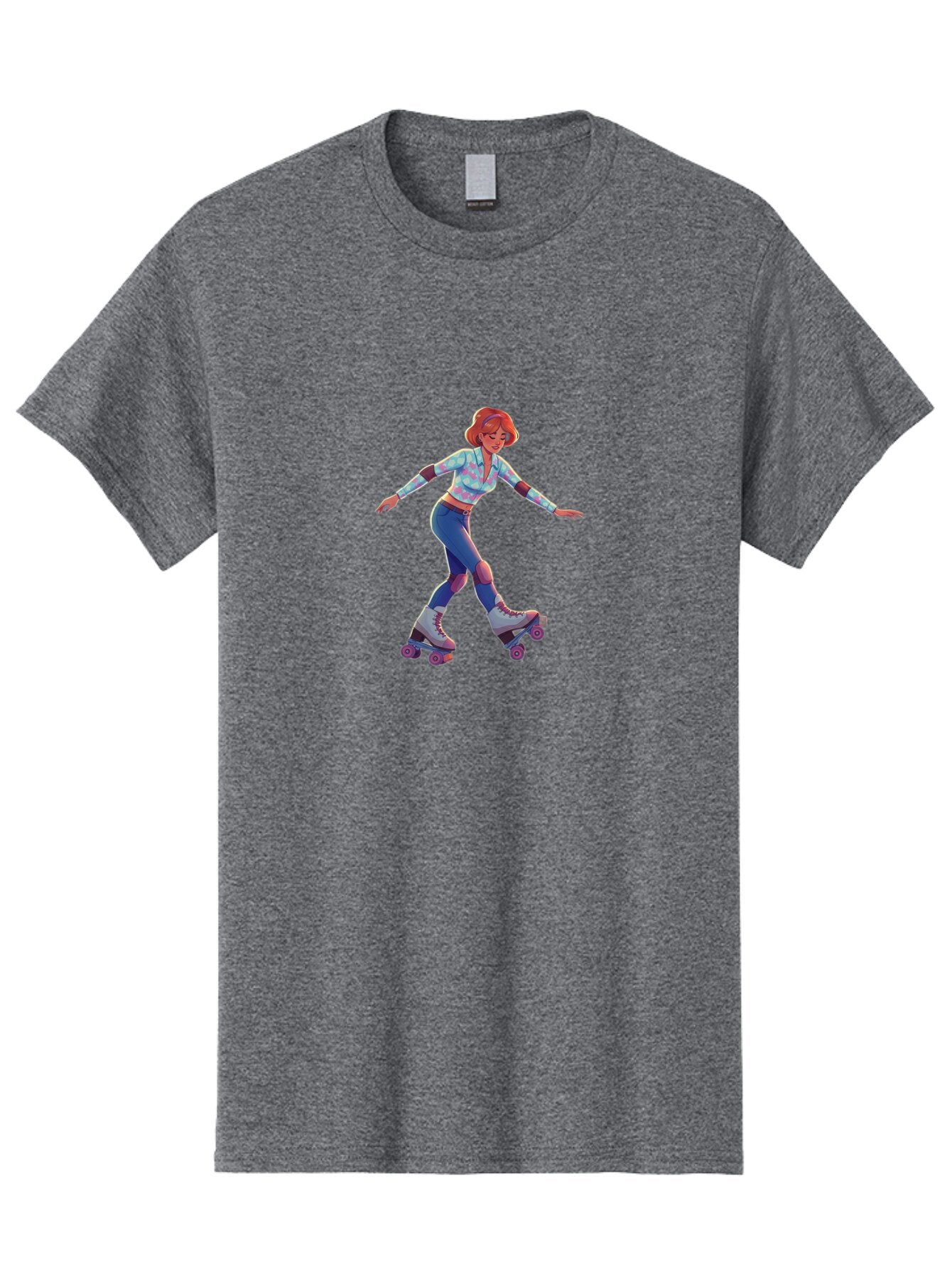 Girl-Roller-Skating Men'S Graphic Tee, 100% Cotton, Comfortable Casual Summer Wear, Machine Washable, Vintage Camera, Old Camera, Antique Camera, Black Camera, Classic Photography, Photography Equipment, Nostalgic Device, Film Camera, Bam546