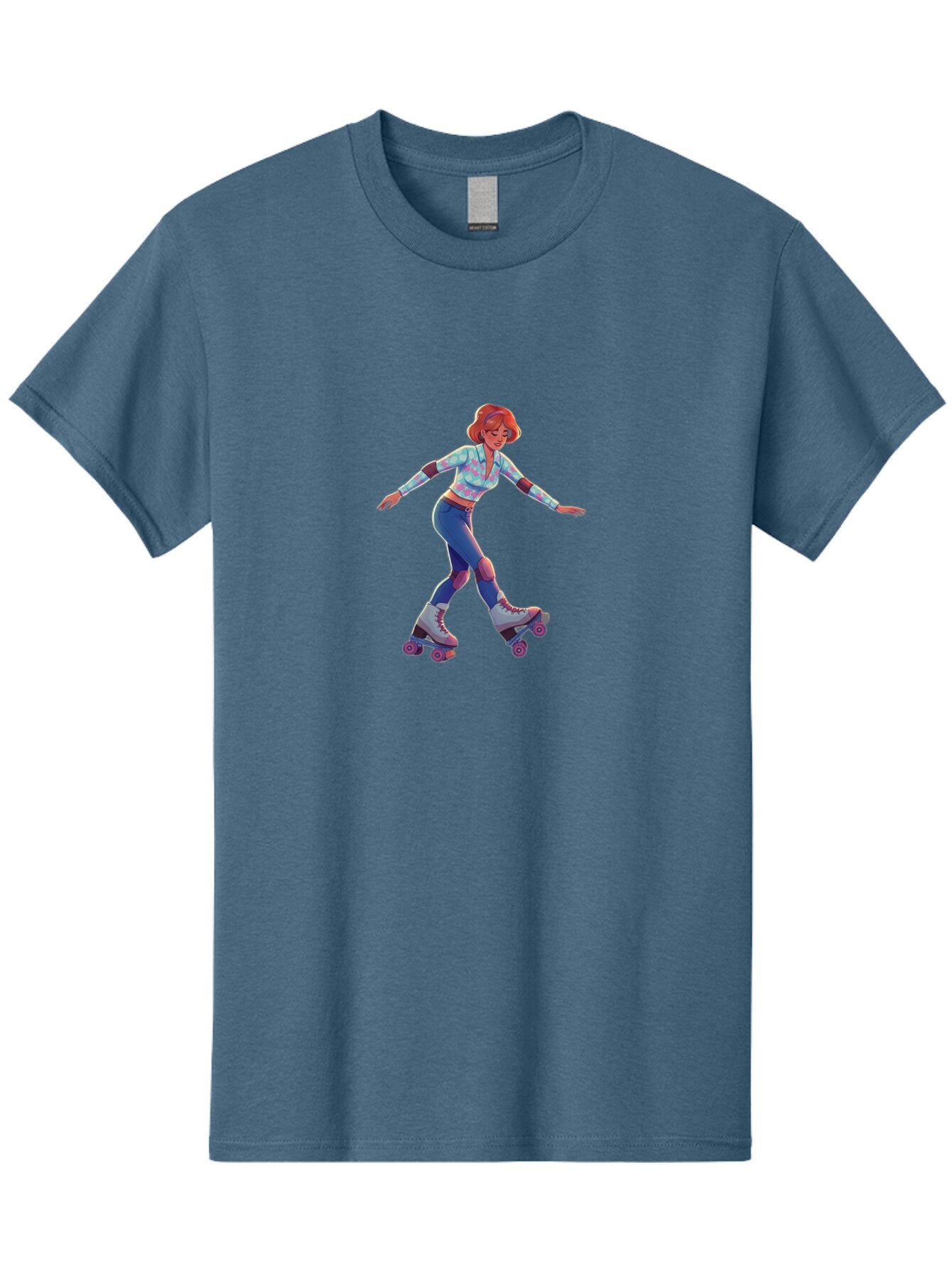 Girl-Roller-Skating Men'S Graphic Tee, 100% Cotton, Comfortable Casual Summer Wear, Machine Washable, Vintage Camera, Old Camera, Antique Camera, Black Camera, Classic Photography, Photography Equipment, Nostalgic Device, Film Camera, Bam546 15