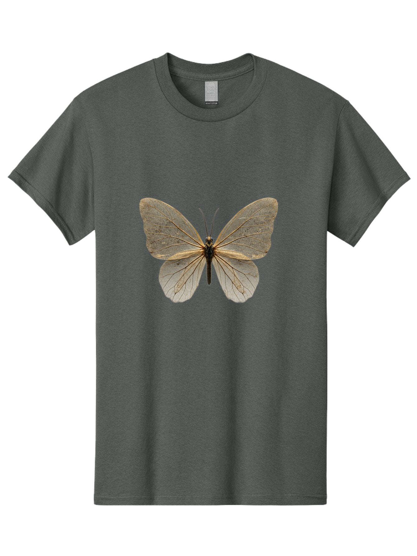 Glasswing-Butterfly Men'S Graphic Tee, 100% Cotton, Comfortable Casual Summer Wear, Machine Washable, Vintage Camera, Old Camera, Antique Camera, Black Camera, Classic Photography, Photography Equipment, Nostalgic Device, Film Camera, Bam547 5