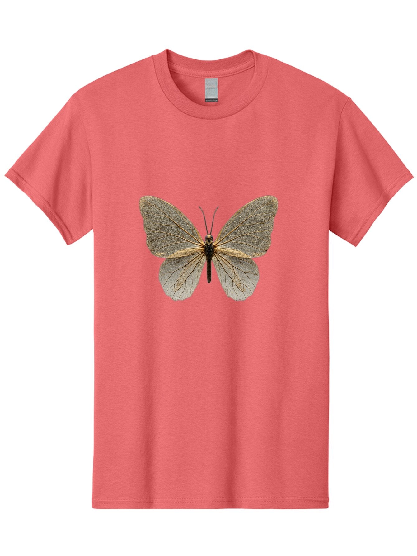 Glasswing-Butterfly Men'S Graphic Tee, 100% Cotton, Comfortable Casual Summer Wear, Machine Washable, Vintage Camera, Old Camera, Antique Camera, Black Camera, Classic Photography, Photography Equipment, Nostalgic Device, Film Camera, Bam547 15
