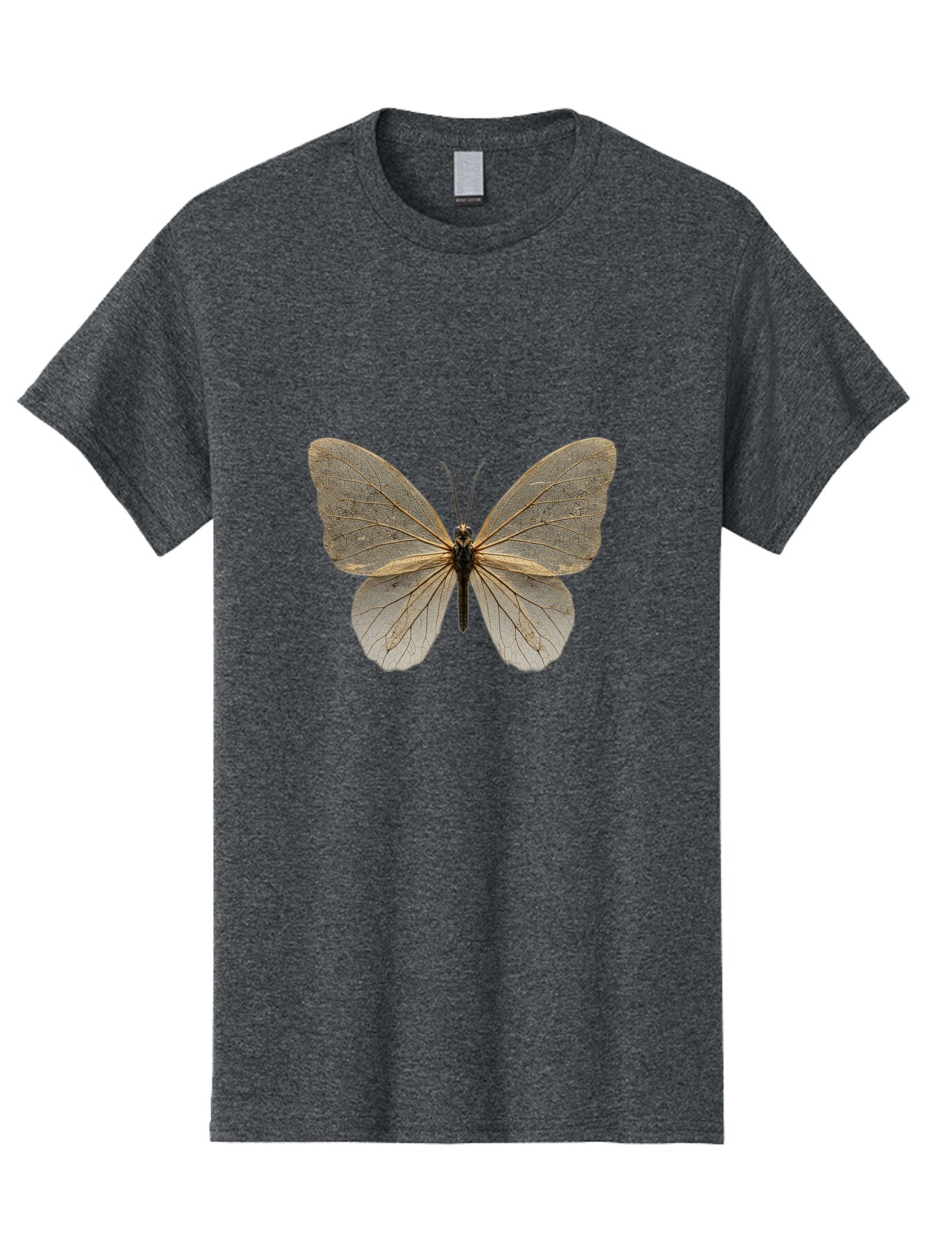 Glasswing-Butterfly Men'S Graphic Tee, 100% Cotton, Comfortable Casual Summer Wear, Machine Washable, Vintage Camera, Old Camera, Antique Camera, Black Camera, Classic Photography, Photography Equipment, Nostalgic Device, Film Camera, Bam547 7