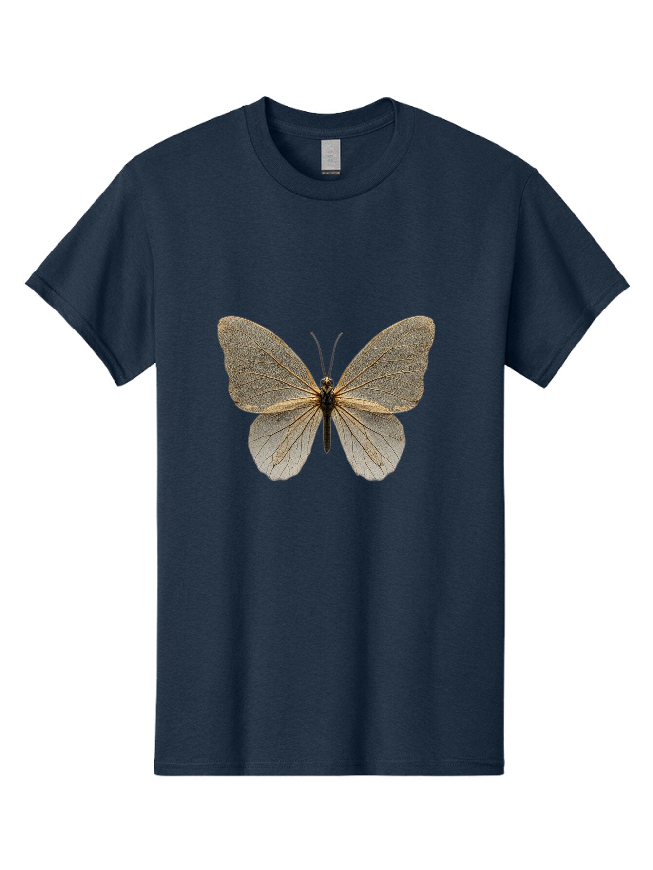 Glasswing-Butterfly Men'S Graphic Tee, 100% Cotton, Comfortable Casual Summer Wear, Machine Washable, Vintage Camera, Old Camera, Antique Camera, Black Camera, Classic Photography, Photography Equipment, Nostalgic Device, Film Camera, Bam547 3