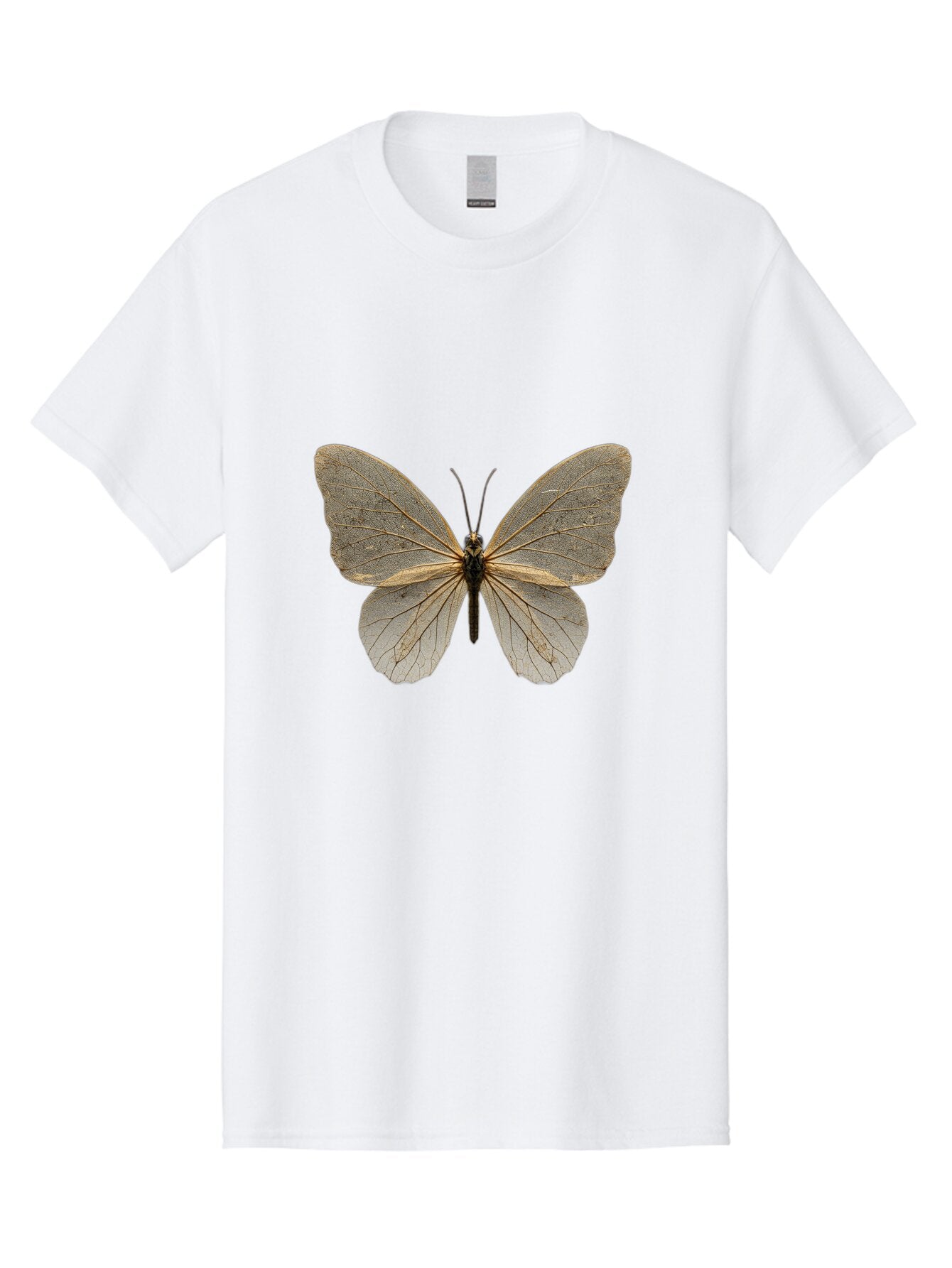 Glasswing-Butterfly Men'S Graphic Tee, 100% Cotton, Comfortable Casual Summer Wear, Machine Washable, Vintage Camera, Old Camera, Antique Camera, Black Camera, Classic Photography, Photography Equipment, Nostalgic Device, Film Camera, Bam547