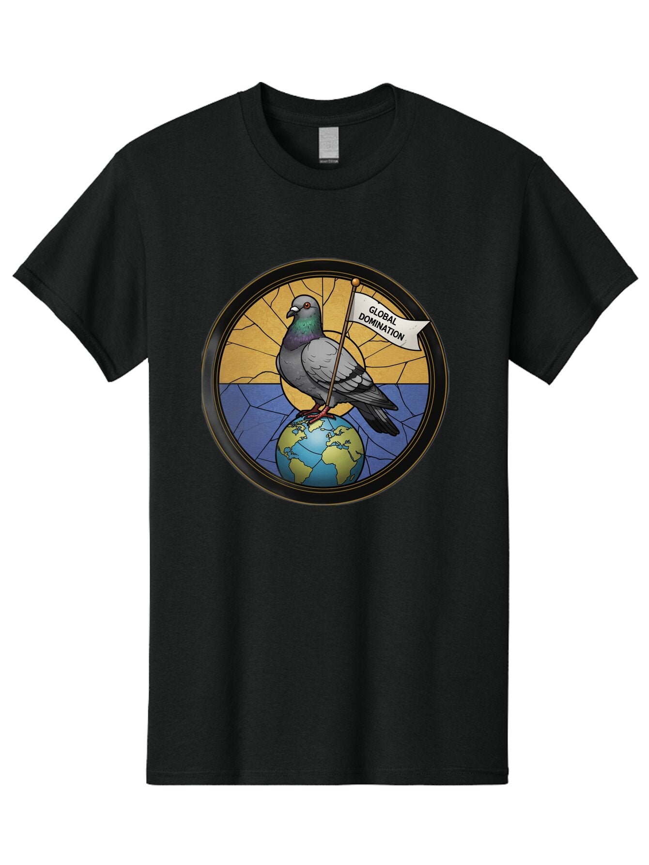 Global-Domination-Pigeon Men'S Graphic Tee, 100% Cotton, Comfortable Casual Summer Wear, Machine Washable, Vintage Camera, Old Camera, Antique Camera, Black Camera, Classic Photography, Photography Equipment, Nostalgic Device, Film Camera, Bam549 13