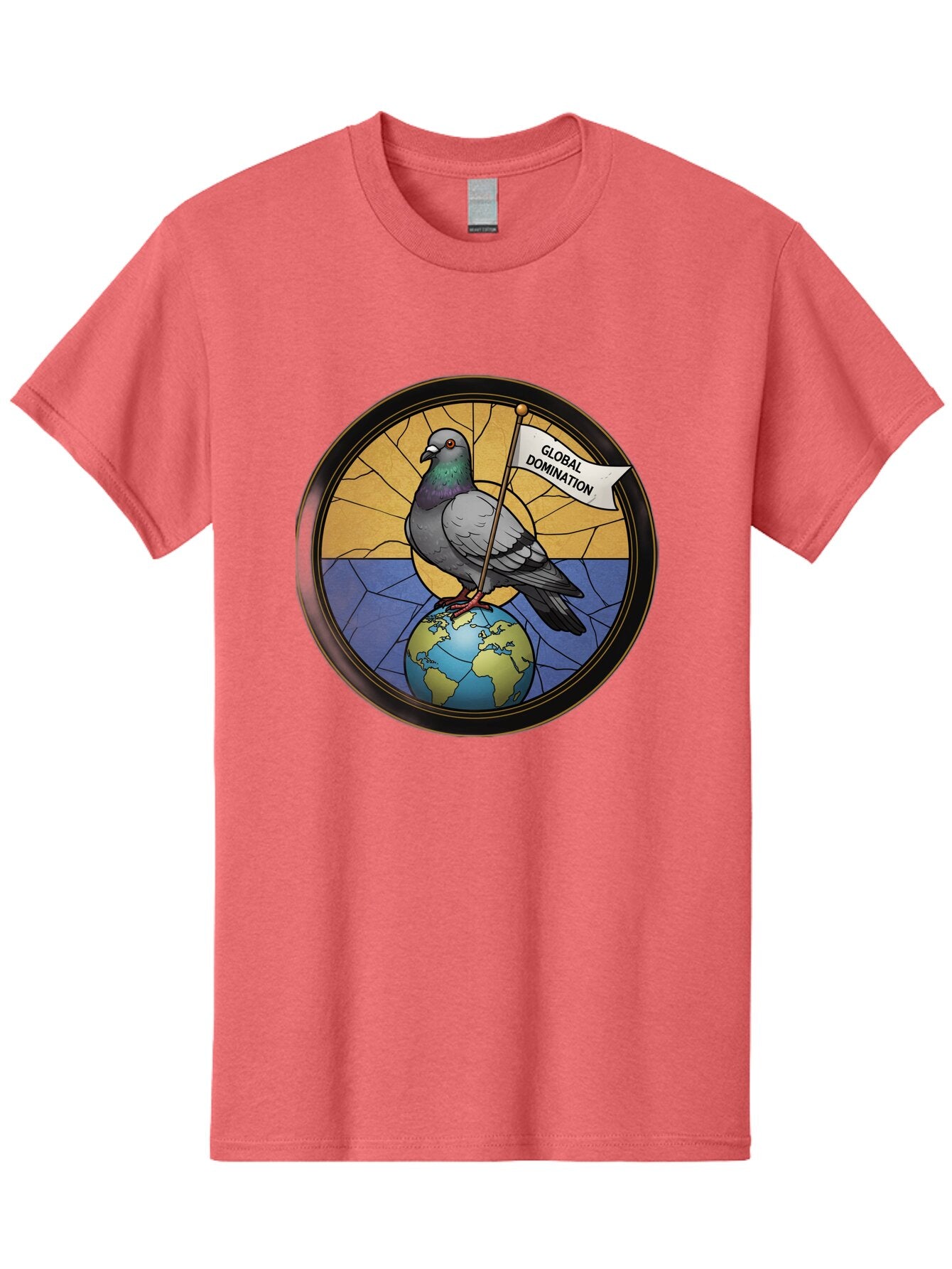 Global-Domination-Pigeon Men'S Graphic Tee, 100% Cotton, Comfortable Casual Summer Wear, Machine Washable, Vintage Camera, Old Camera, Antique Camera, Black Camera, Classic Photography, Photography Equipment, Nostalgic Device, Film Camera, Bam549 9