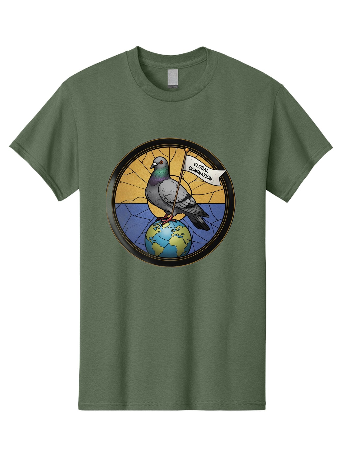 Global-Domination-Pigeon Men'S Graphic Tee, 100% Cotton, Comfortable Casual Summer Wear, Machine Washable, Vintage Camera, Old Camera, Antique Camera, Black Camera, Classic Photography, Photography Equipment, Nostalgic Device, Film Camera, Bam549 15