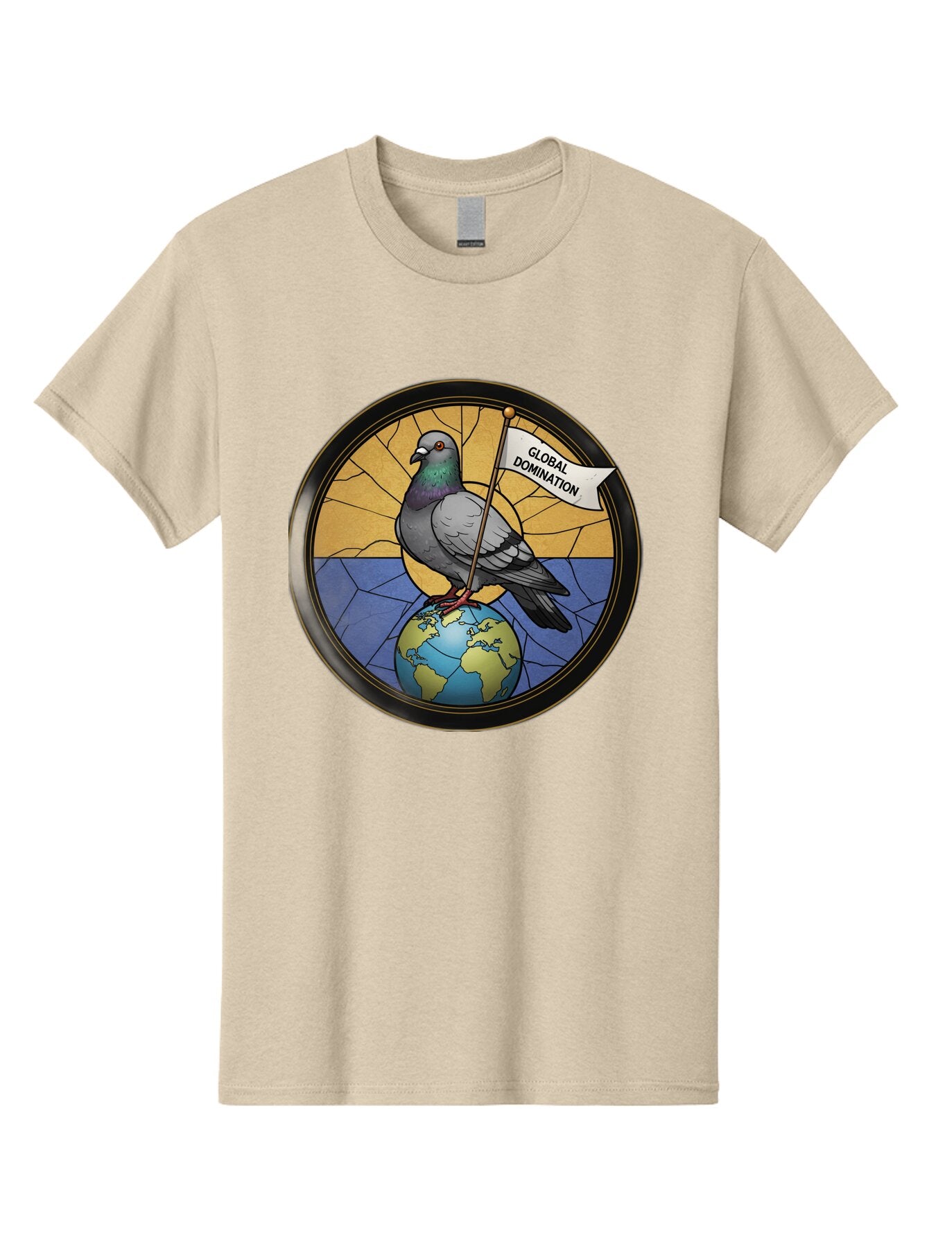 Global-Domination-Pigeon Men'S Graphic Tee, 100% Cotton, Comfortable Casual Summer Wear, Machine Washable, Vintage Camera, Old Camera, Antique Camera, Black Camera, Classic Photography, Photography Equipment, Nostalgic Device, Film Camera, Bam549 11