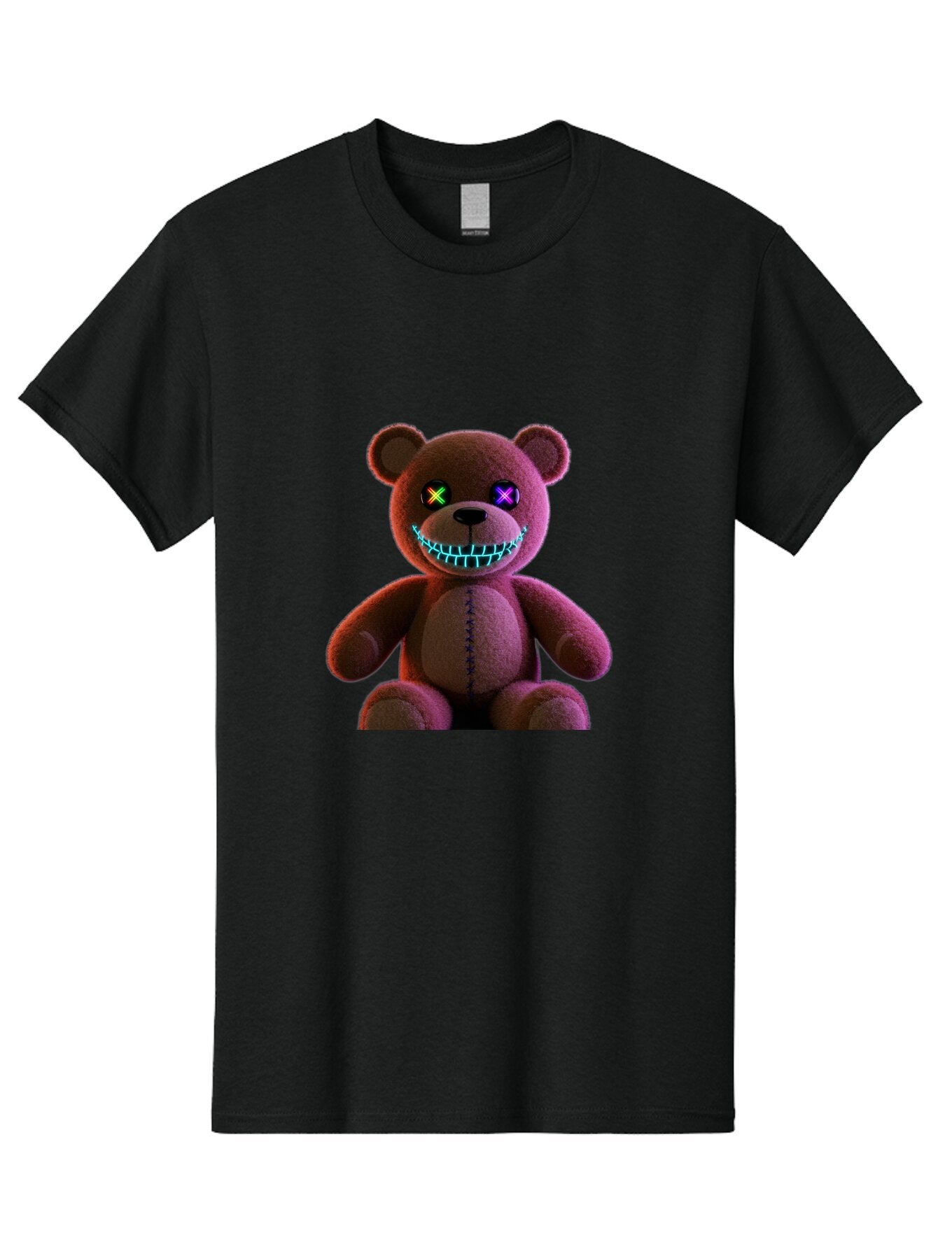 Glowing-Eyes-Teddy-Bear Men'S Graphic Tee, 100% Cotton, Comfortable Casual Summer Wear, Machine Washable, Vintage Camera, Old Camera, Antique Camera, Black Camera, Classic Photography, Photography Equipment, Nostalgic Device, Film Camera, Bam552 9