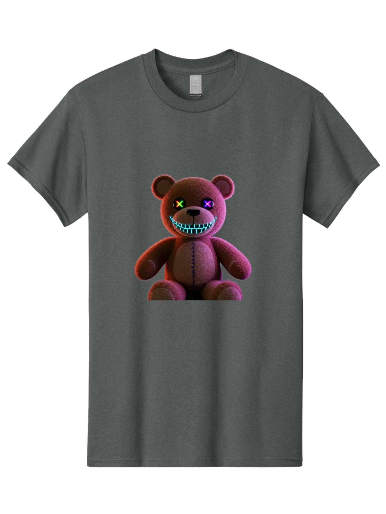 Glowing-Eyes-Teddy-Bear Men'S Graphic Tee, 100% Cotton, Comfortable Casual Summer Wear, Machine Washable, Vintage Camera, Old Camera, Antique Camera, Black Camera, Classic Photography, Photography Equipment, Nostalgic Device, Film Camera, Bam552 4
