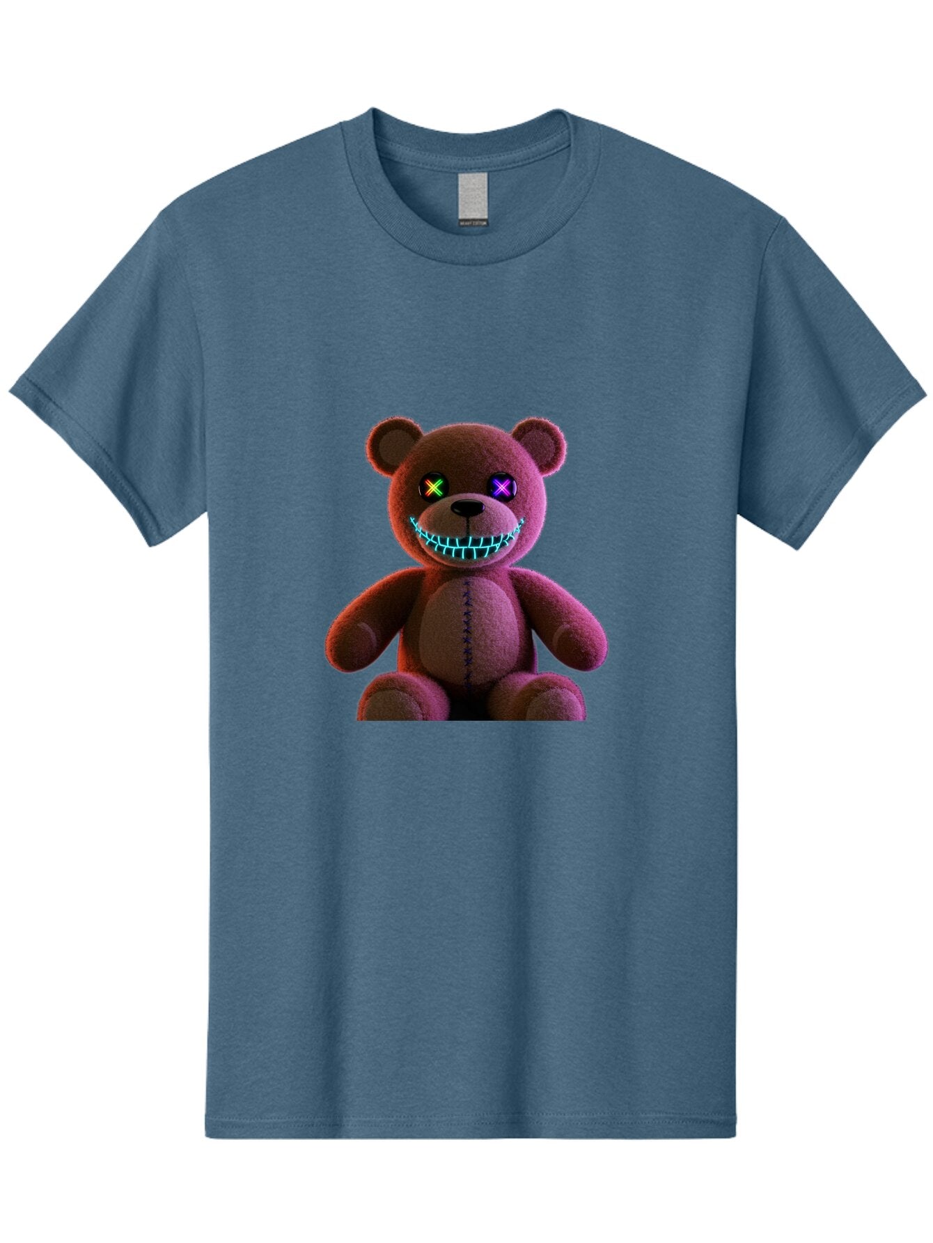 Glowing-Eyes-Teddy-Bear Men'S Graphic Tee, 100% Cotton, Comfortable Casual Summer Wear, Machine Washable, Vintage Camera, Old Camera, Antique Camera, Black Camera, Classic Photography, Photography Equipment, Nostalgic Device, Film Camera, Bam552 8