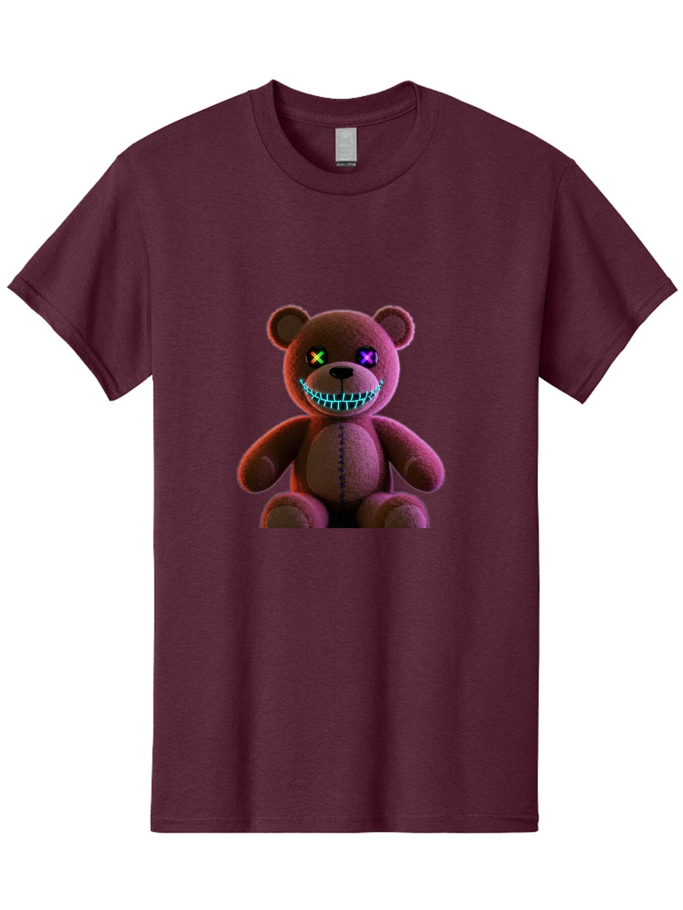 Glowing-Eyes-Teddy-Bear Men'S Graphic Tee, 100% Cotton, Comfortable Casual Summer Wear, Machine Washable, Vintage Camera, Old Camera, Antique Camera, Black Camera, Classic Photography, Photography Equipment, Nostalgic Device, Film Camera, Bam552