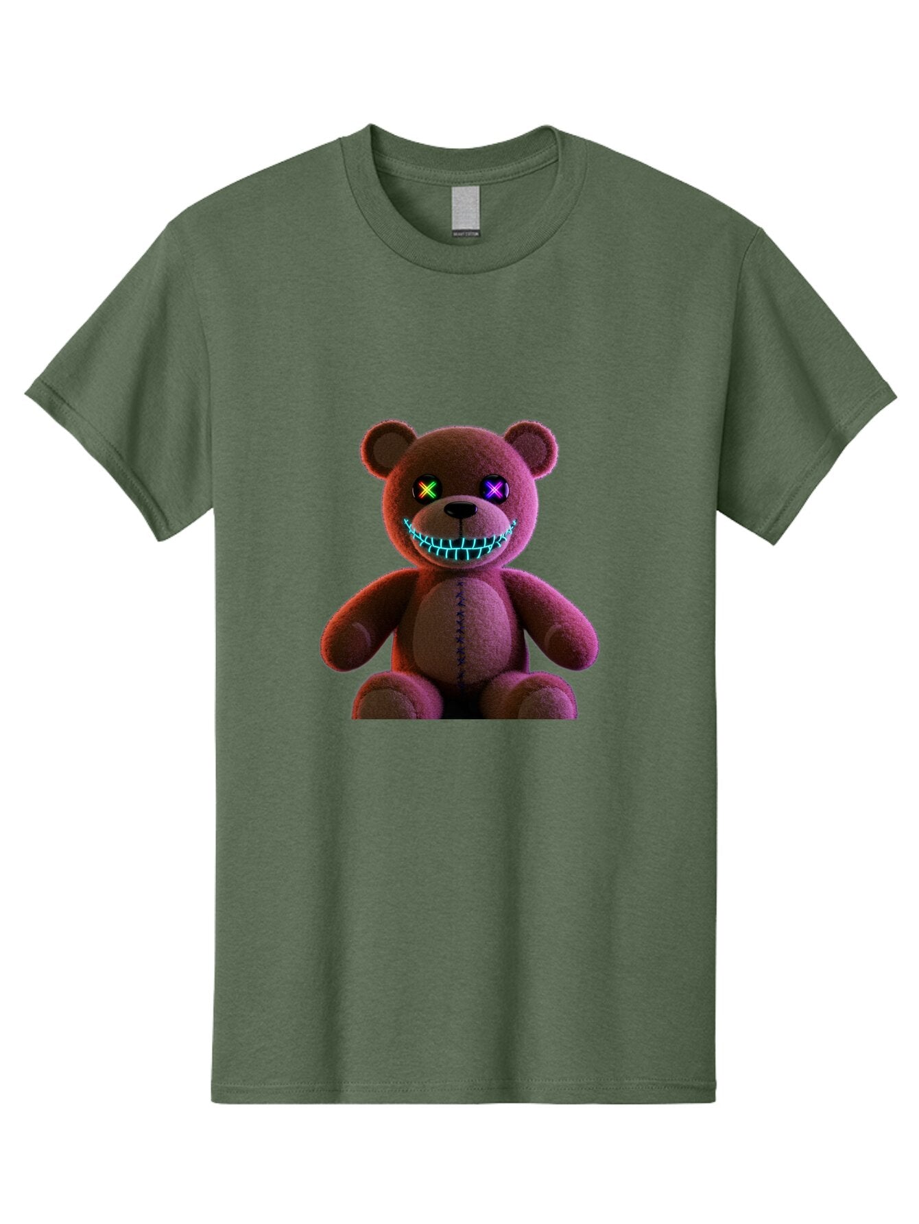 Glowing-Eyes-Teddy-Bear Men'S Graphic Tee, 100% Cotton, Comfortable Casual Summer Wear, Machine Washable, Vintage Camera, Old Camera, Antique Camera, Black Camera, Classic Photography, Photography Equipment, Nostalgic Device, Film Camera, Bam552 3