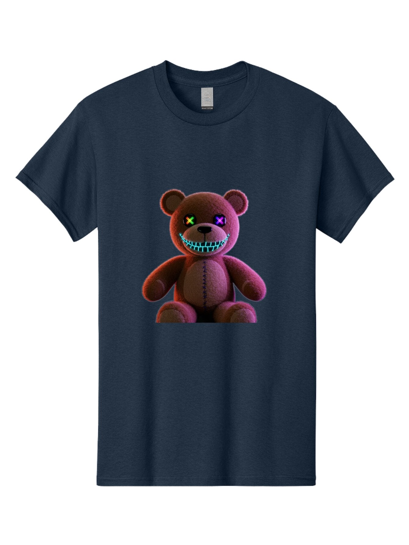 Glowing-Eyes-Teddy-Bear Men'S Graphic Tee, 100% Cotton, Comfortable Casual Summer Wear, Machine Washable, Vintage Camera, Old Camera, Antique Camera, Black Camera, Classic Photography, Photography Equipment, Nostalgic Device, Film Camera, Bam552