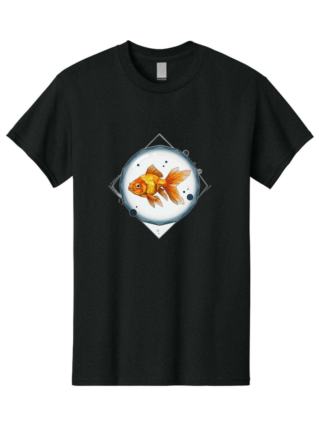 Goldfish-1 Men'S Graphic Tee, 100% Cotton, Comfortable Casual Summer Wear, Machine Washable, Vintage Camera, Old Camera, Antique Camera, Black Camera, Classic Photography, Photography Equipment, Nostalgic Device, Film Camera, Camera Art Bam560 5