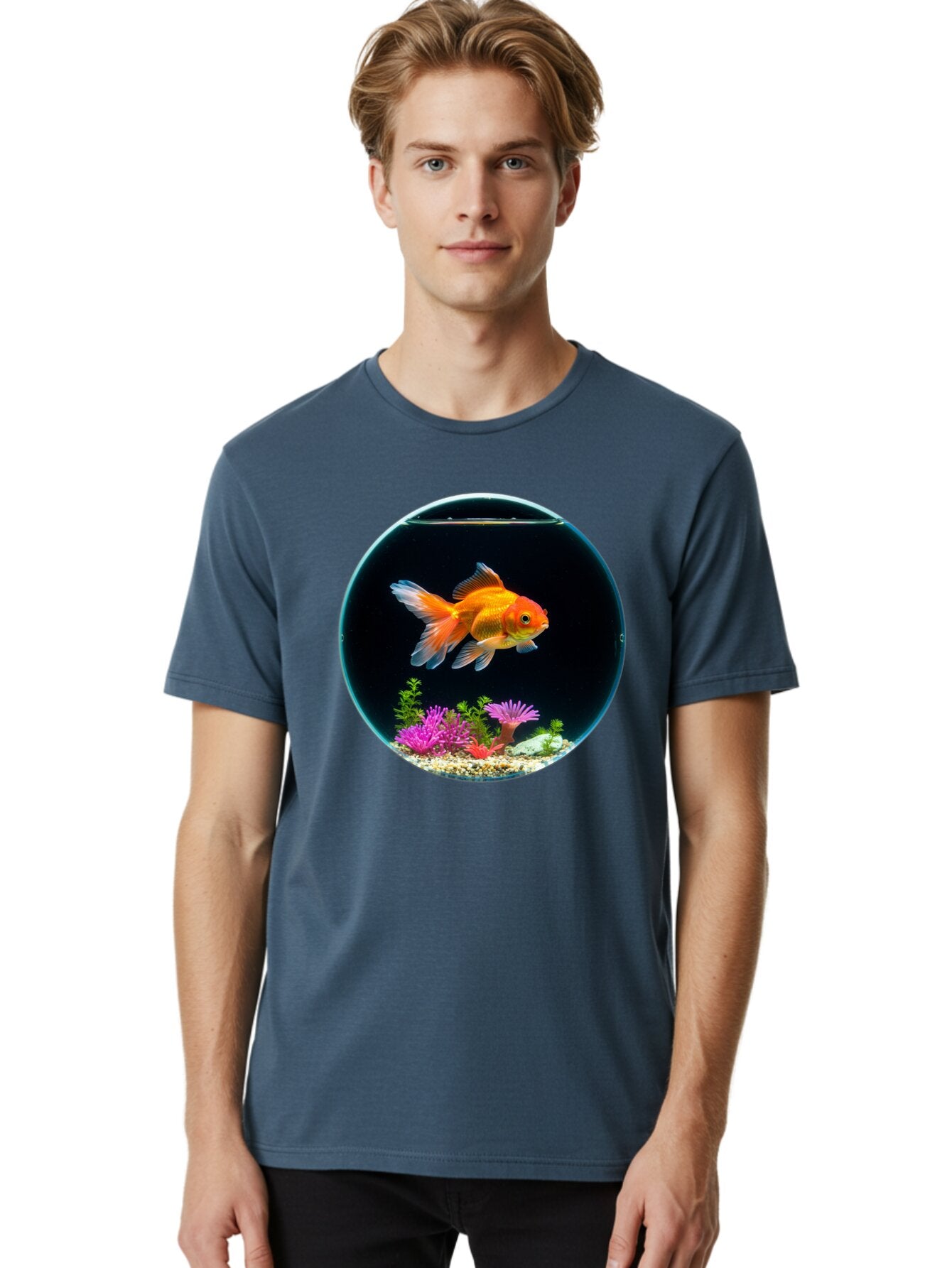 Goldfish-Bowl Men'S Graphic Tee, 100% Cotton, Comfortable Casual Summer Wear, Machine Washable, Vintage Camera, Old Camera, Antique Camera, Black Camera, Classic Photography, Photography Equipment, Nostalgic Device, Film Camera, Camera Art Bam561 24