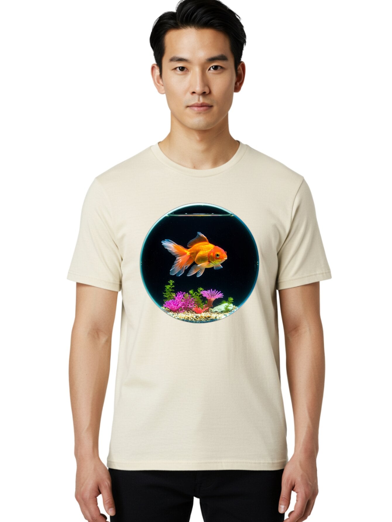Goldfish-Bowl Men'S Graphic Tee, 100% Cotton, Comfortable Casual Summer Wear, Machine Washable, Vintage Camera, Old Camera, Antique Camera, Black Camera, Classic Photography, Photography Equipment, Nostalgic Device, Film Camera, Camera Art Bam561 30
