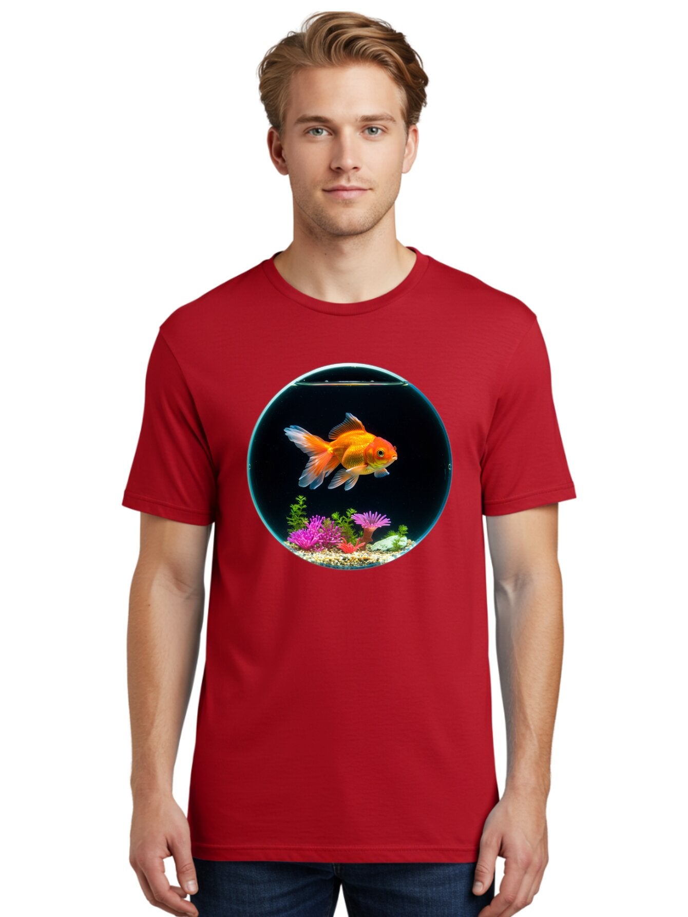Goldfish-Bowl Men'S Graphic Tee, 100% Cotton, Comfortable Casual Summer Wear, Machine Washable, Vintage Camera, Old Camera, Antique Camera, Black Camera, Classic Photography, Photography Equipment, Nostalgic Device, Film Camera, Camera Art Bam561 25