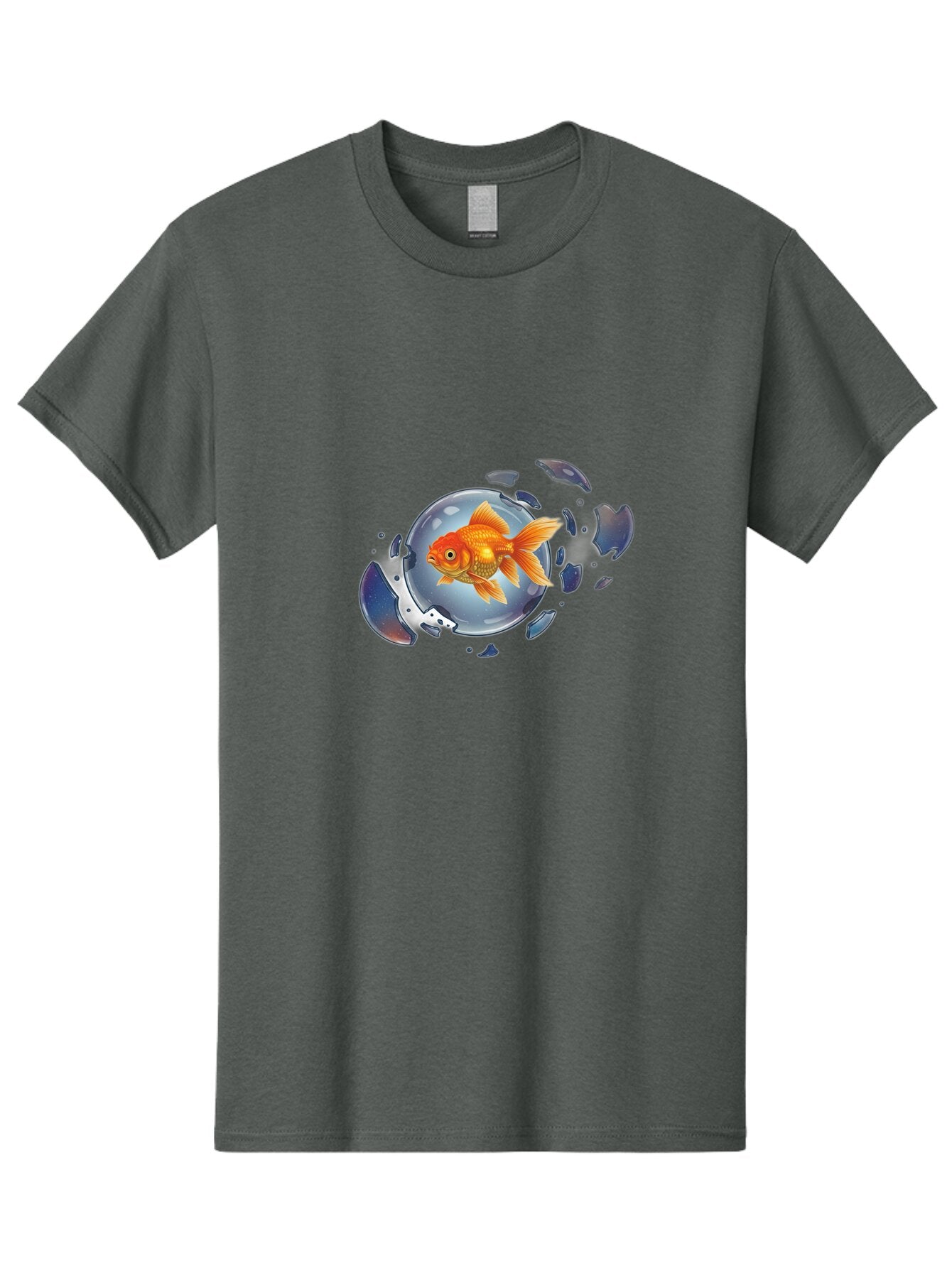 Goldfish-Breaking-Free Men'S Graphic Tee, 100% Cotton, Comfortable Casual Summer Wear, Machine Washable, Vintage Camera, Old Camera, Antique Camera, Black Camera, Classic Photography, Photography Equipment, Nostalgic Device, Film Camera, Bam562 7