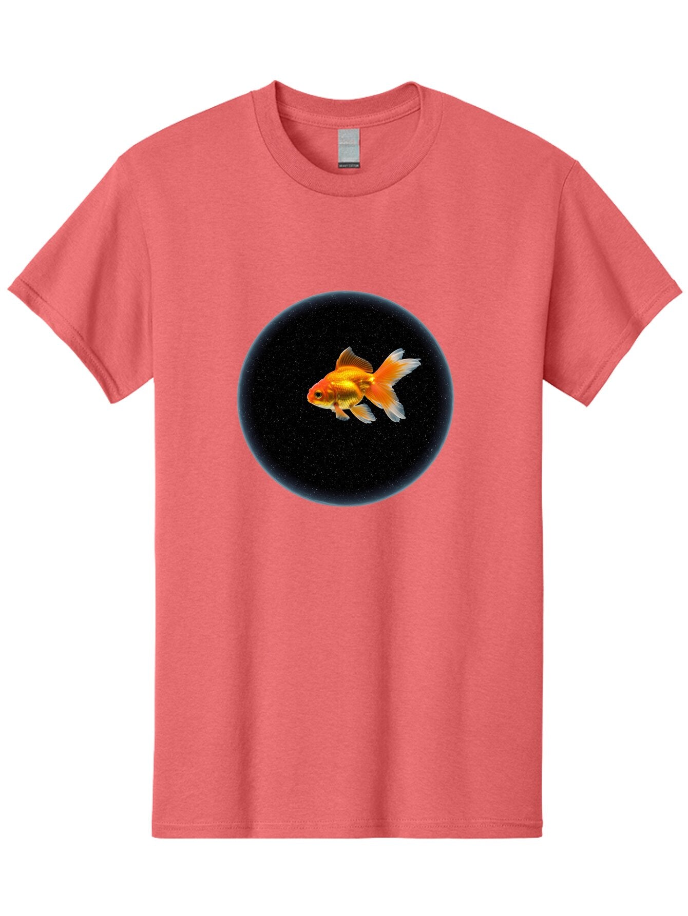 Goldfish-In-Black-Circle Men'S Graphic Tee, 100% Cotton, Comfortable Casual Summer Wear, Machine Washable, Vintage Camera, Old Camera, Antique Camera, Black Camera, Classic Photography, Photography Equipment, Nostalgic Device, Film Camera, Bam563 8