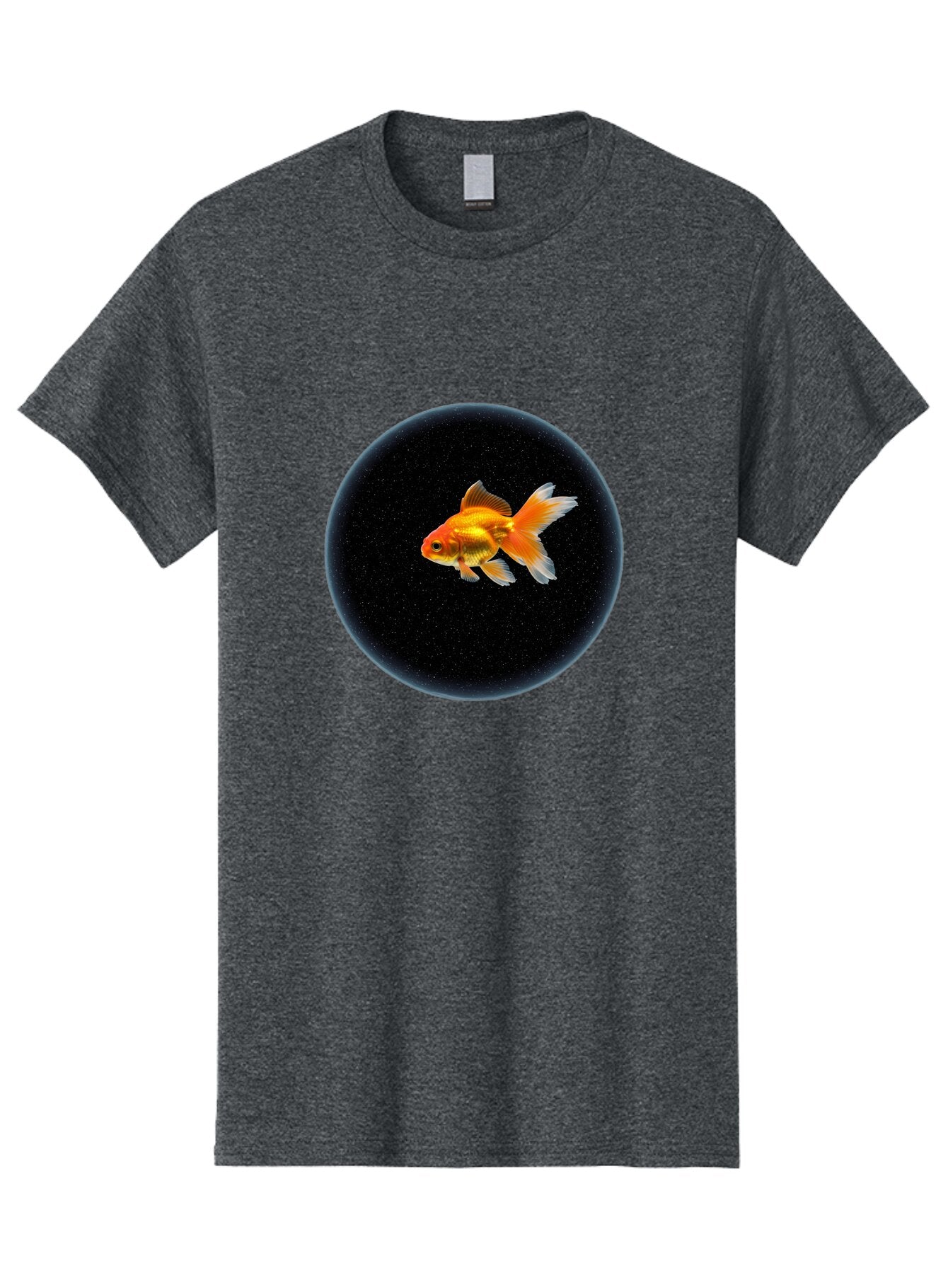 Goldfish-In-Black-Circle Men'S Graphic Tee, 100% Cotton, Comfortable Casual Summer Wear, Machine Washable, Vintage Camera, Old Camera, Antique Camera, Black Camera, Classic Photography, Photography Equipment, Nostalgic Device, Film Camera, Bam563 10