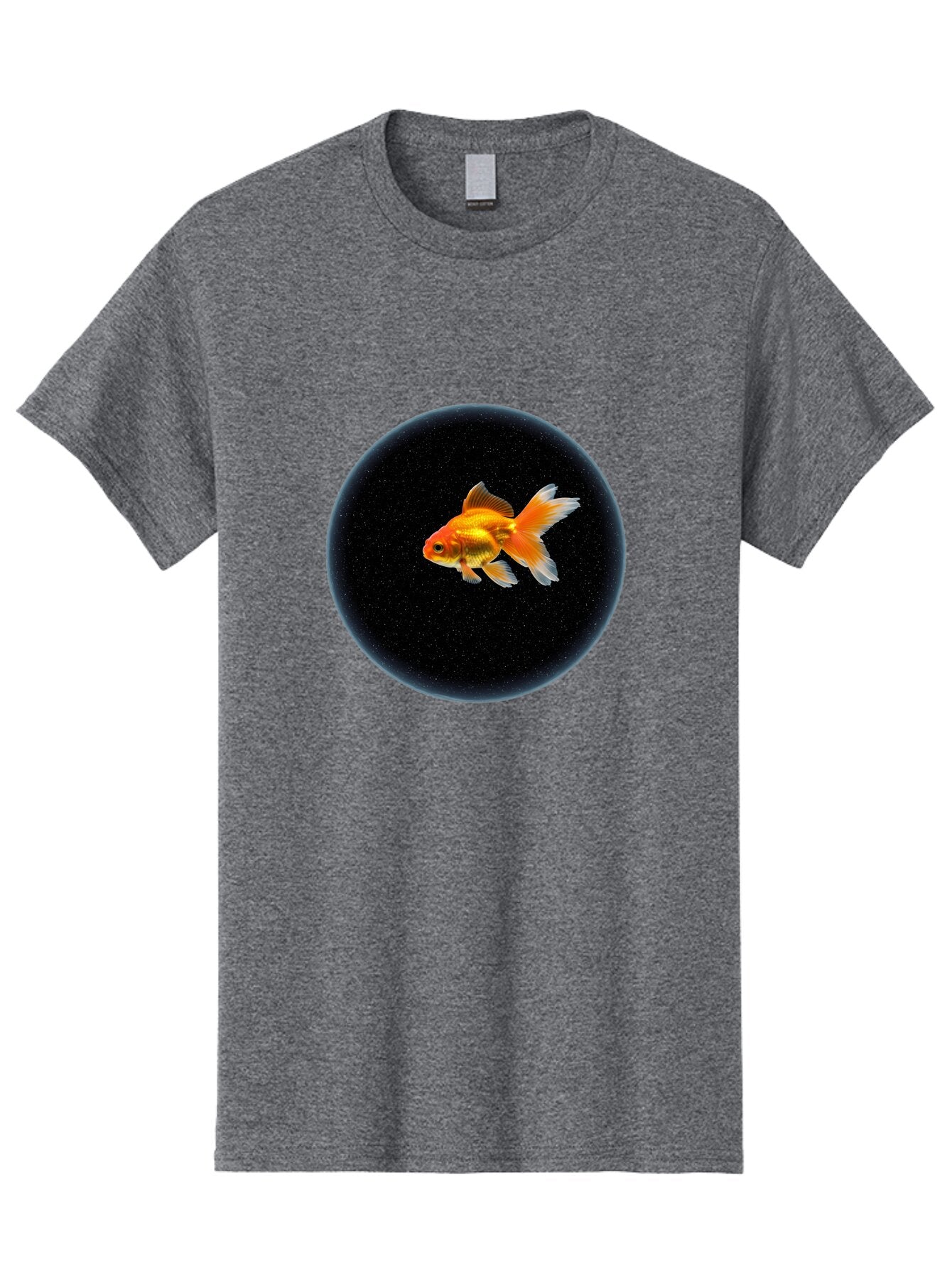 Goldfish-In-Black-Circle Men'S Graphic Tee, 100% Cotton, Comfortable Casual Summer Wear, Machine Washable, Vintage Camera, Old Camera, Antique Camera, Black Camera, Classic Photography, Photography Equipment, Nostalgic Device, Film Camera, Bam563 9