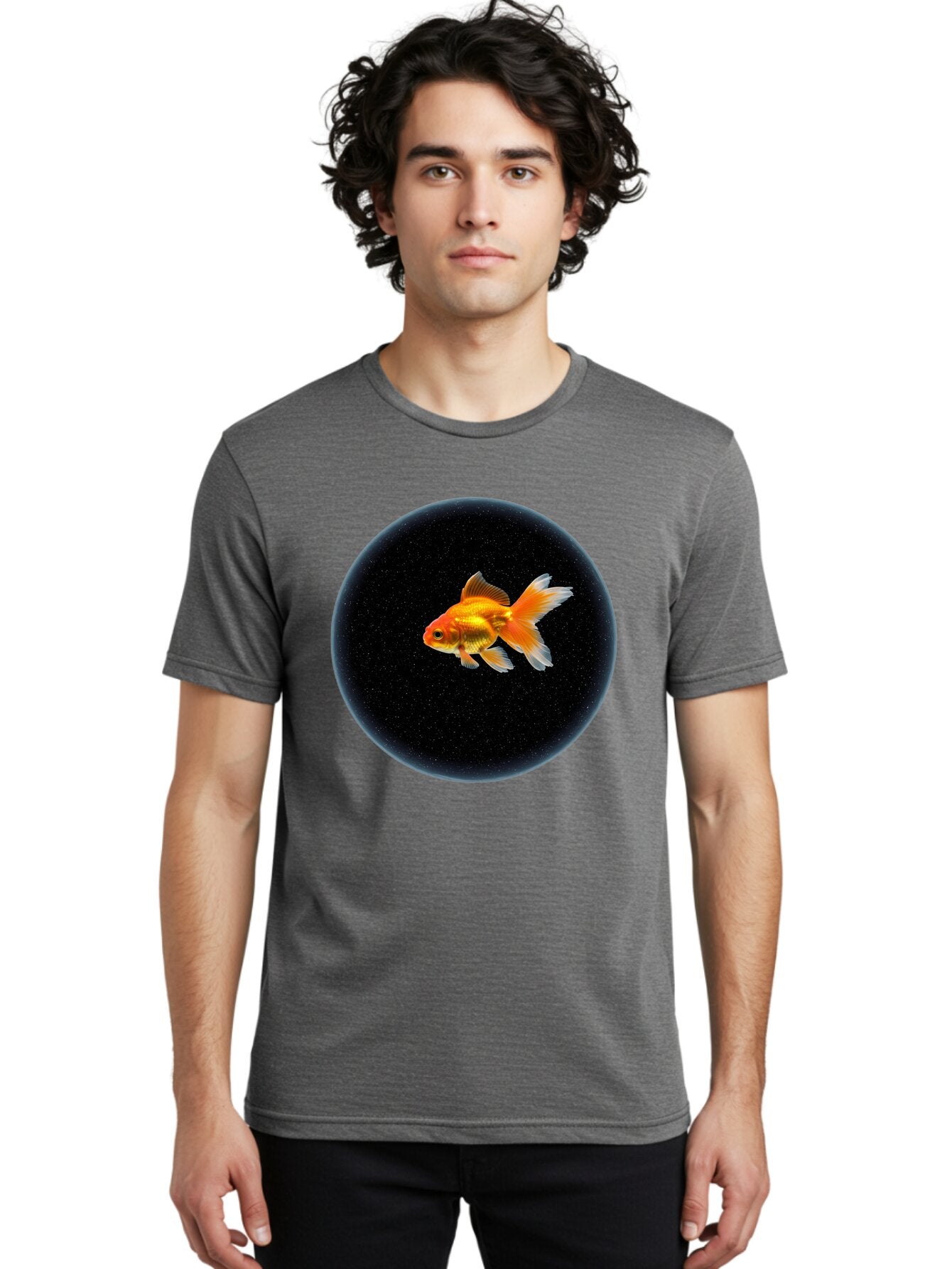 Goldfish-In-Black-Circle Men'S Graphic Tee, 100% Cotton, Comfortable Casual Summer Wear, Machine Washable, Vintage Camera, Old Camera, Antique Camera, Black Camera, Classic Photography, Photography Equipment, Nostalgic Device, Film Camera, Bam563 26