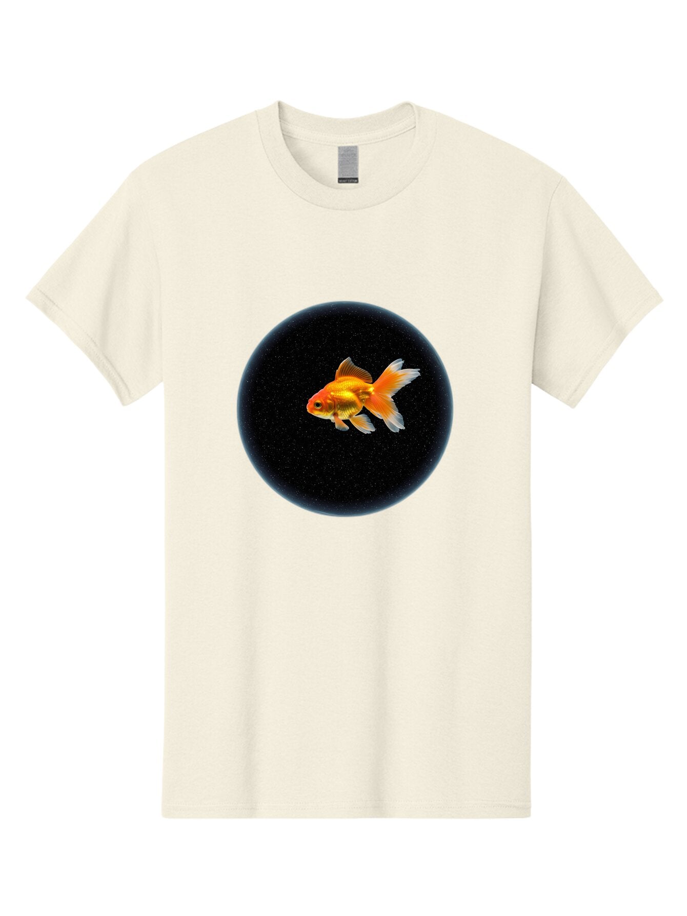 Goldfish-In-Black-Circle Men'S Graphic Tee, 100% Cotton, Comfortable Casual Summer Wear, Machine Washable, Vintage Camera, Old Camera, Antique Camera, Black Camera, Classic Photography, Photography Equipment, Nostalgic Device, Film Camera, Bam563 7