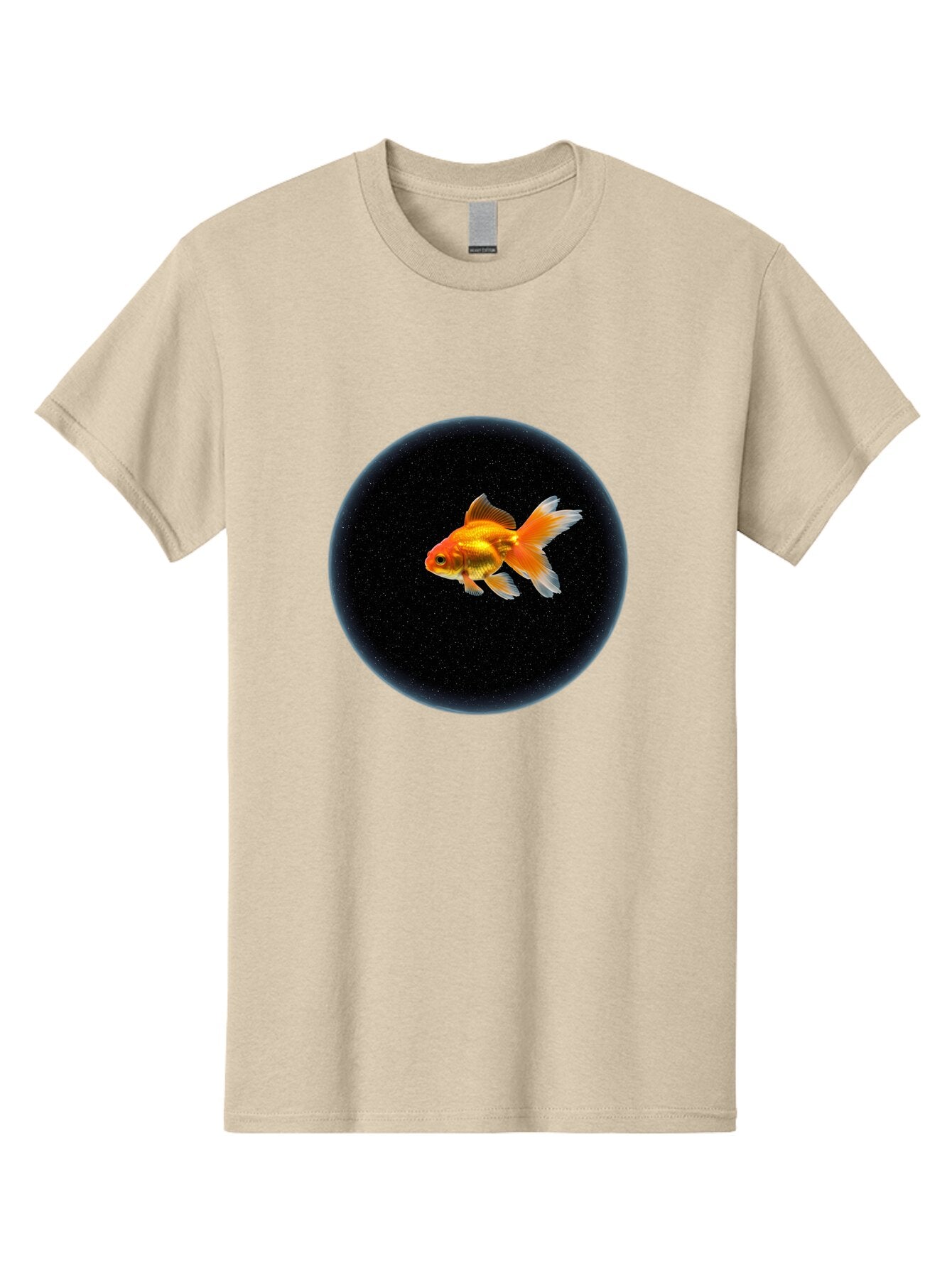 Goldfish-In-Black-Circle Men'S Graphic Tee, 100% Cotton, Comfortable Casual Summer Wear, Machine Washable, Vintage Camera, Old Camera, Antique Camera, Black Camera, Classic Photography, Photography Equipment, Nostalgic Device, Film Camera, Bam563 13