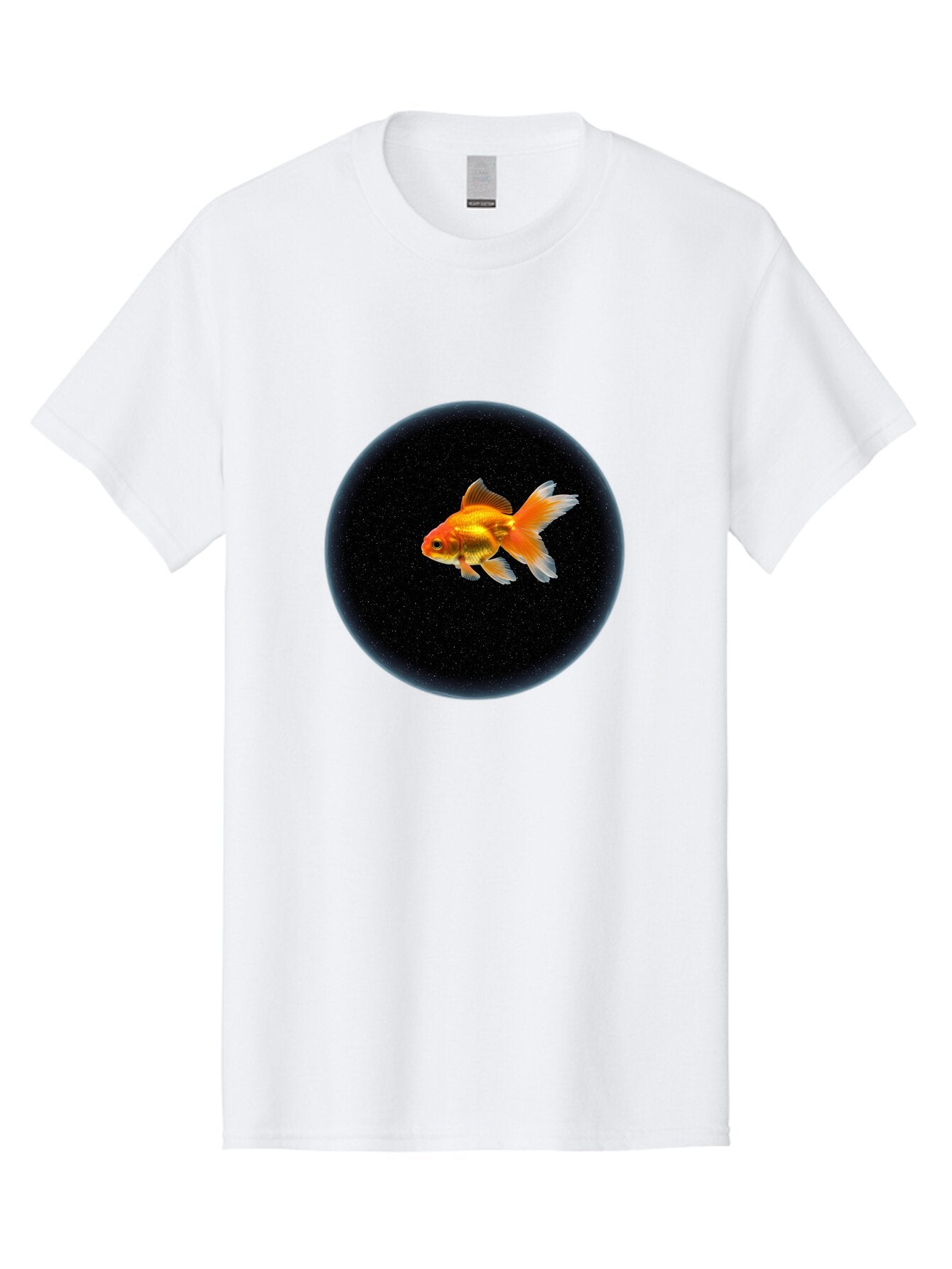 Goldfish-In-Black-Circle Men'S Graphic Tee, 100% Cotton, Comfortable Casual Summer Wear, Machine Washable, Vintage Camera, Old Camera, Antique Camera, Black Camera, Classic Photography, Photography Equipment, Nostalgic Device, Film Camera, Bam563 11