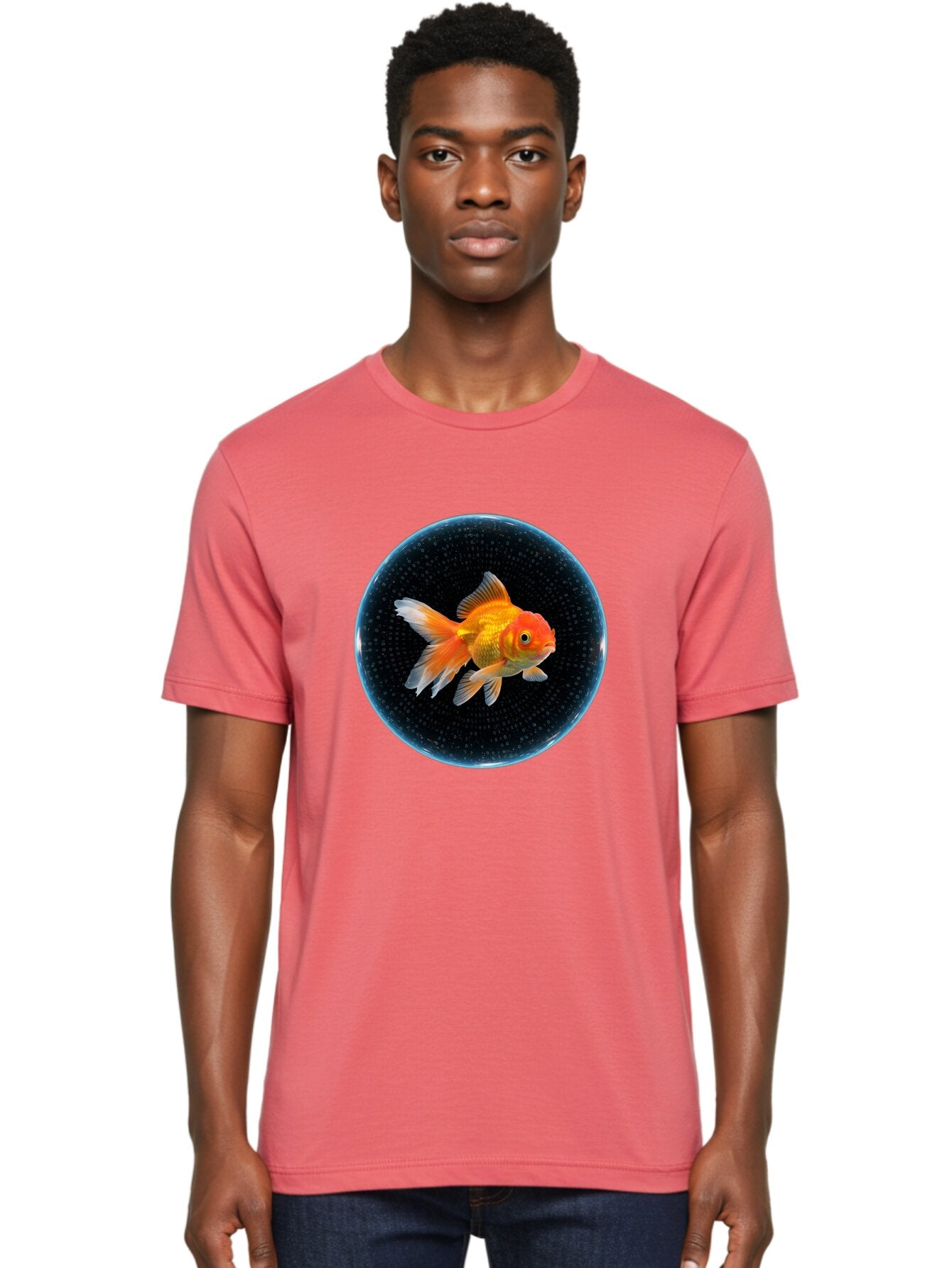 Goldfish-In-Bowl Men'S Graphic Tee, 100% Cotton, Comfortable Casual Summer Wear, Machine Washable, Vintage Camera, Old Camera, Antique Camera, Black Camera, Classic Photography, Photography Equipment, Nostalgic Device, Film Camera, Camera Art Bam564 30