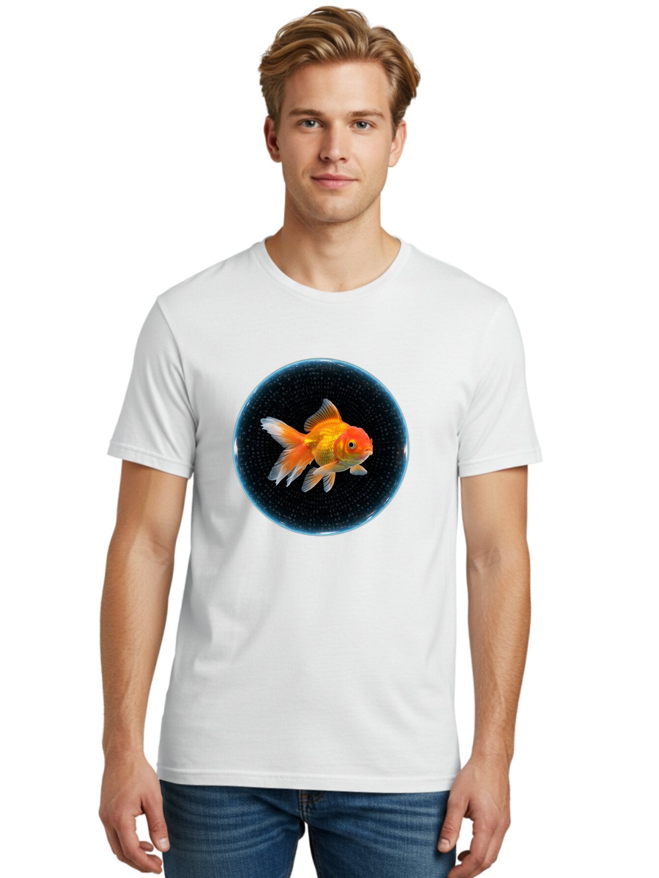 Goldfish-In-Bowl Men'S Graphic Tee, 100% Cotton, Comfortable Casual Summer Wear, Machine Washable, Vintage Camera, Old Camera, Antique Camera, Black Camera, Classic Photography, Photography Equipment, Nostalgic Device, Film Camera, Camera Art Bam564 20