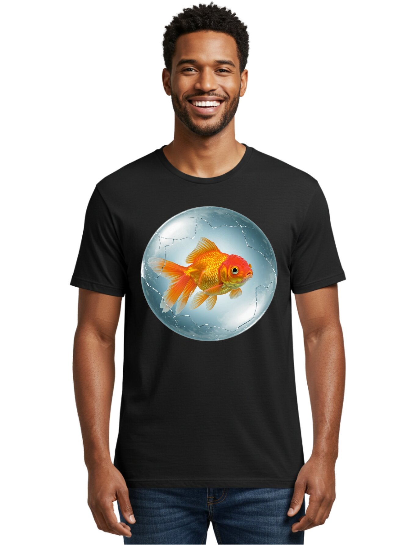 Goldfish-In-Broken-Glass Men'S Graphic Tee, 100% Cotton, Comfortable Casual Summer Wear, Machine Washable, Vintage Camera, Old Camera, Antique Camera, Black Camera, Classic Photography, Photography Equipment, Nostalgic Device, Film Camera, Bam565 28