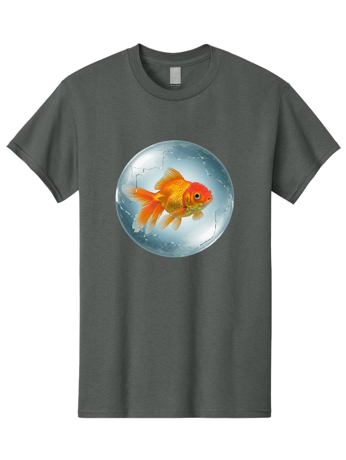 Goldfish-In-Broken-Glass Men'S Graphic Tee, 100% Cotton, Comfortable Casual Summer Wear, Machine Washable, Vintage Camera, Old Camera, Antique Camera, Black Camera, Classic Photography, Photography Equipment, Nostalgic Device, Film Camera, Bam565 5