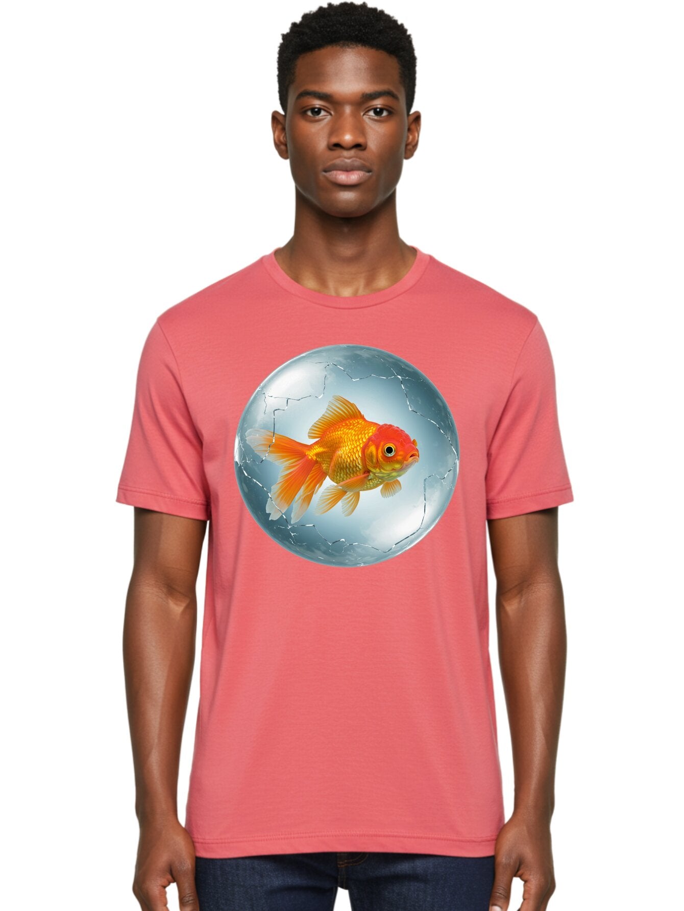 Goldfish-In-Broken-Glass Men'S Graphic Tee, 100% Cotton, Comfortable Casual Summer Wear, Machine Washable, Vintage Camera, Old Camera, Antique Camera, Black Camera, Classic Photography, Photography Equipment, Nostalgic Device, Film Camera, Bam565 18