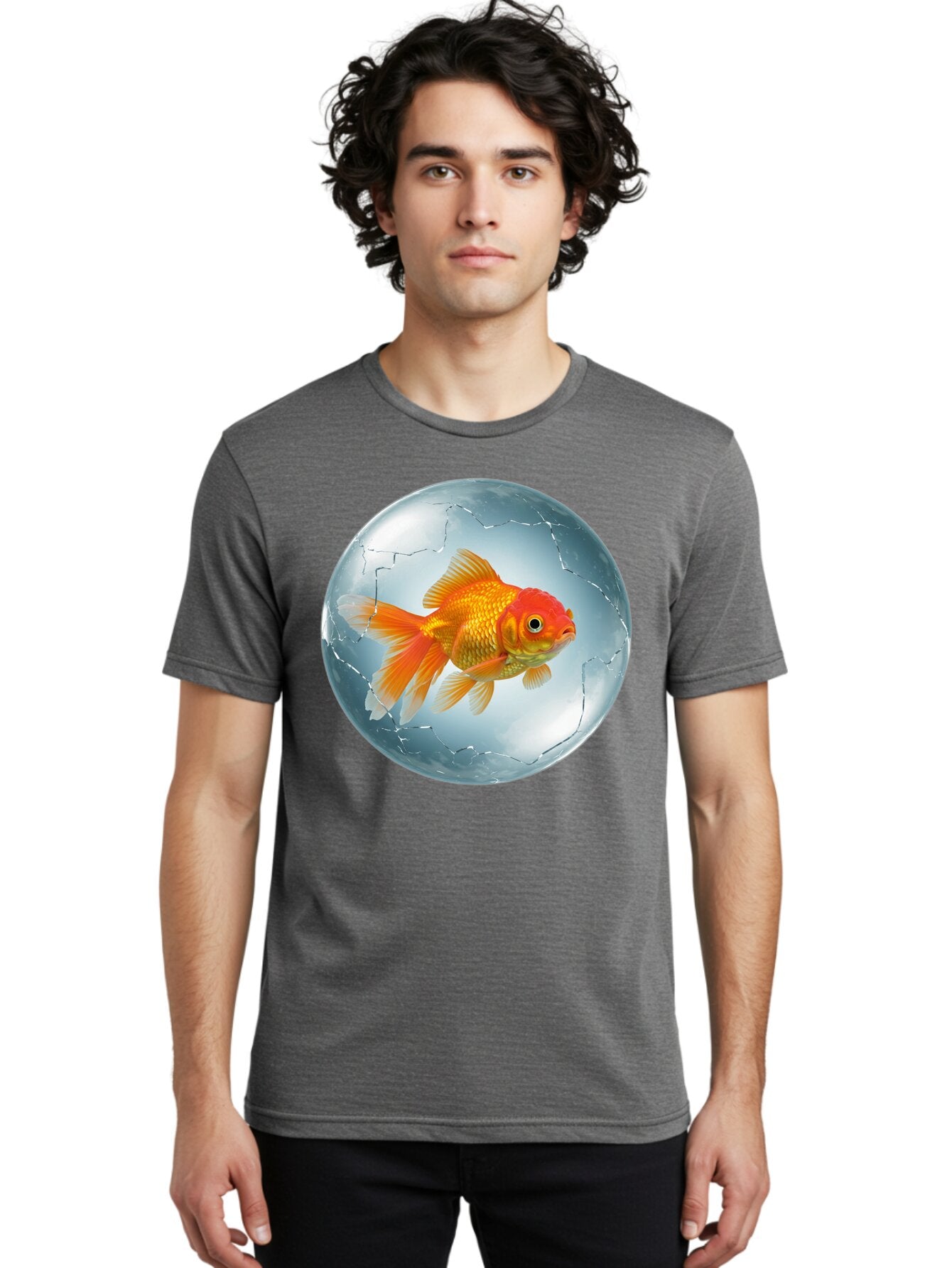 Goldfish-In-Broken-Glass Men'S Graphic Tee, 100% Cotton, Comfortable Casual Summer Wear, Machine Washable, Vintage Camera, Old Camera, Antique Camera, Black Camera, Classic Photography, Photography Equipment, Nostalgic Device, Film Camera, Bam565 27