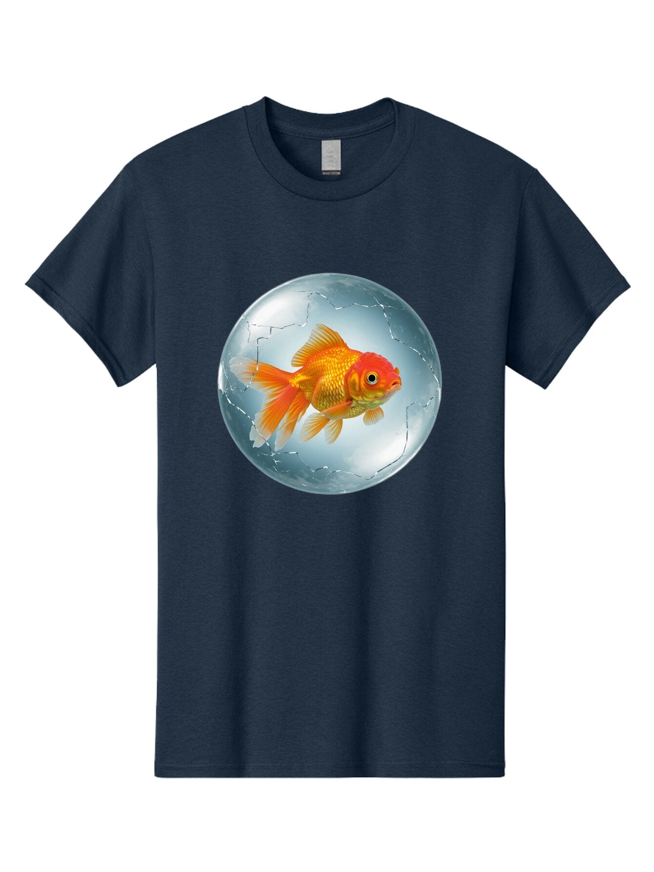 Goldfish-In-Broken-Glass Men'S Graphic Tee, 100% Cotton, Comfortable Casual Summer Wear, Machine Washable, Vintage Camera, Old Camera, Antique Camera, Black Camera, Classic Photography, Photography Equipment, Nostalgic Device, Film Camera, Bam565 3