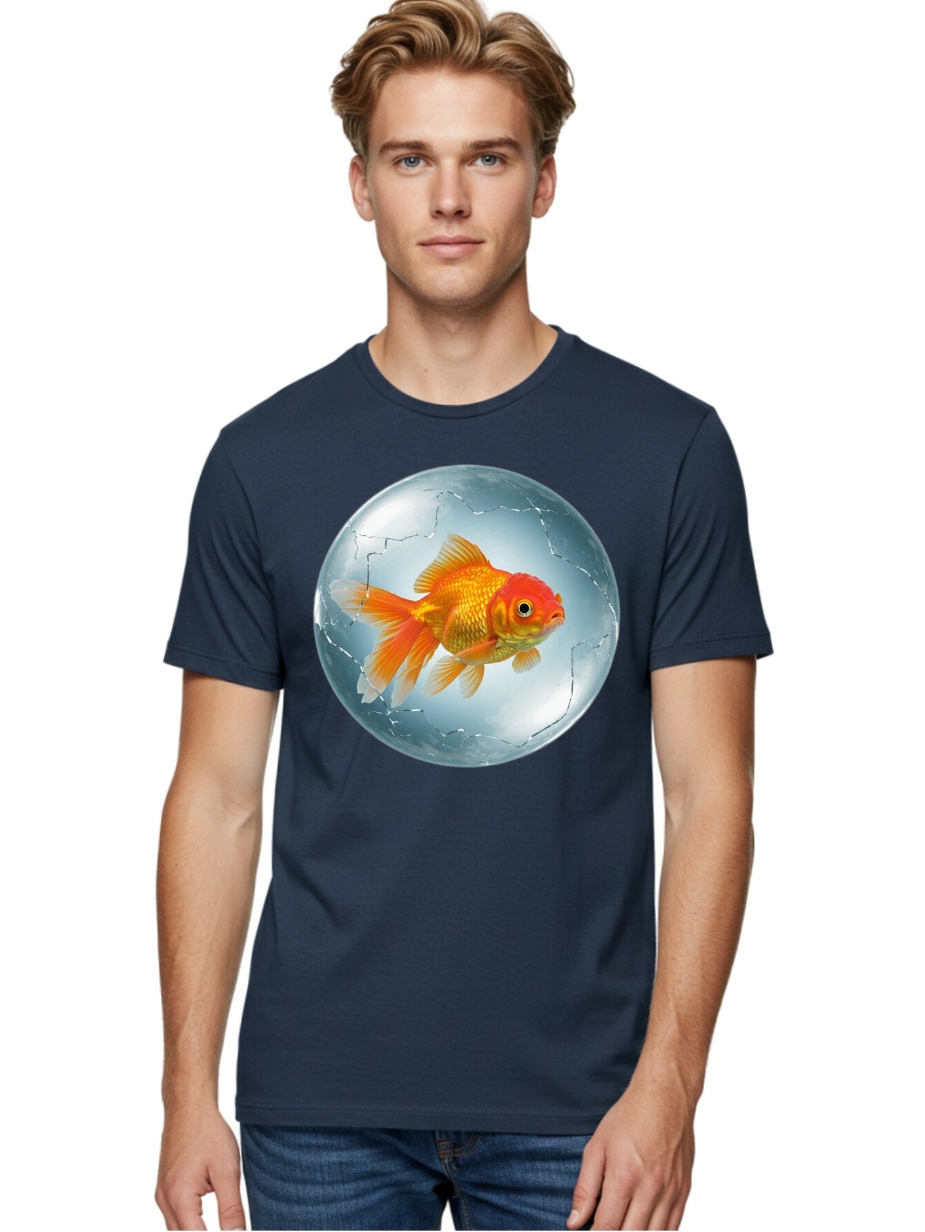 Goldfish-In-Broken-Glass Men'S Graphic Tee, 100% Cotton, Comfortable Casual Summer Wear, Machine Washable, Vintage Camera, Old Camera, Antique Camera, Black Camera, Classic Photography, Photography Equipment, Nostalgic Device, Film Camera, Bam565 22