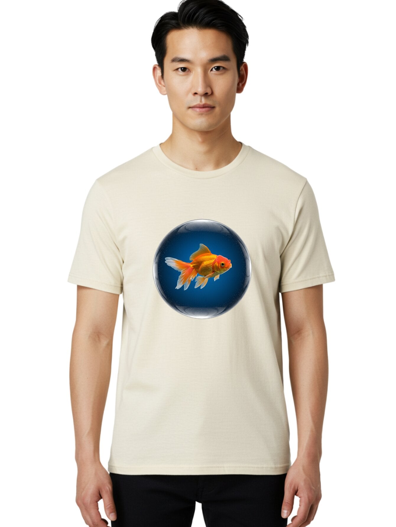 Goldfish-In-Glass-Ball Men'S Graphic Tee, 100% Cotton, Comfortable Casual Summer Wear, Machine Washable, Vintage Camera, Old Camera, Antique Camera, Black Camera, Classic Photography, Photography Equipment, Nostalgic Device, Film Camera, Bam566 23