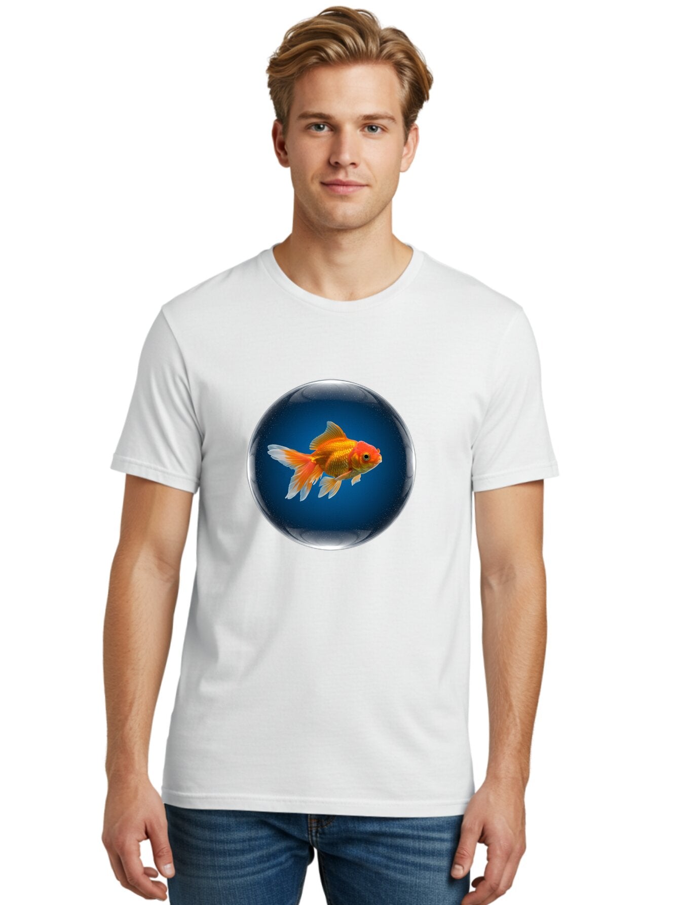 Goldfish-In-Glass-Ball Men'S Graphic Tee, 100% Cotton, Comfortable Casual Summer Wear, Machine Washable, Vintage Camera, Old Camera, Antique Camera, Black Camera, Classic Photography, Photography Equipment, Nostalgic Device, Film Camera, Bam566 22